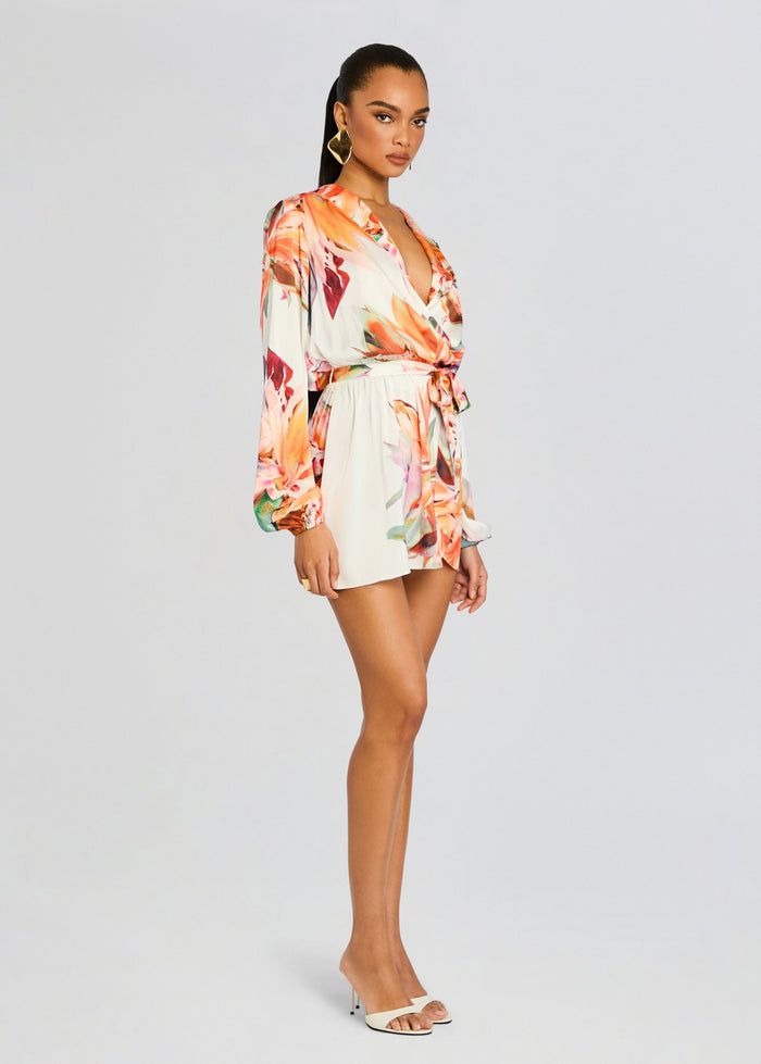 black pink floral dress Garden Affair Puff Sleeve Mini Black/Dusty Rose / L Package Contents Style:ES80026MG bridesmaid dresses long island Aug40