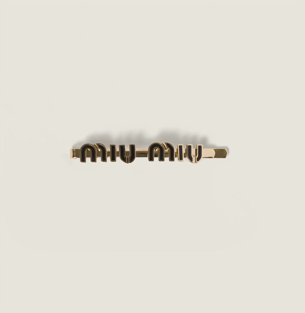 Miu Miu | Gold Metal Hair Clip Barrette
