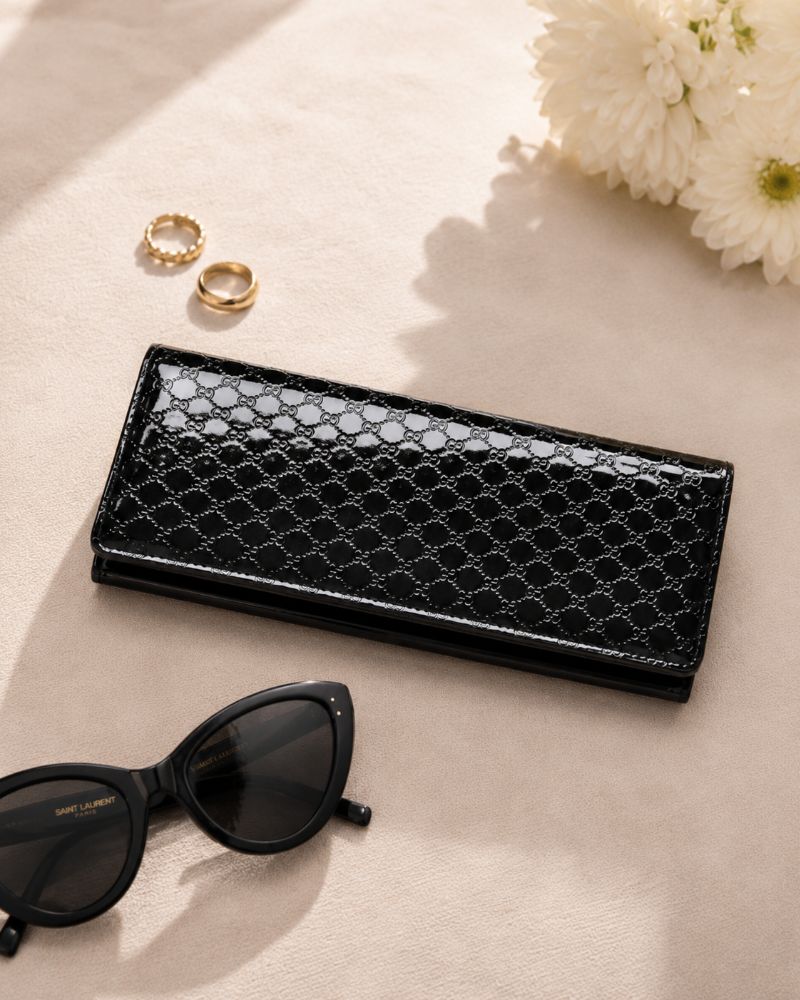 Gucci | Black Patent Leather Clutch