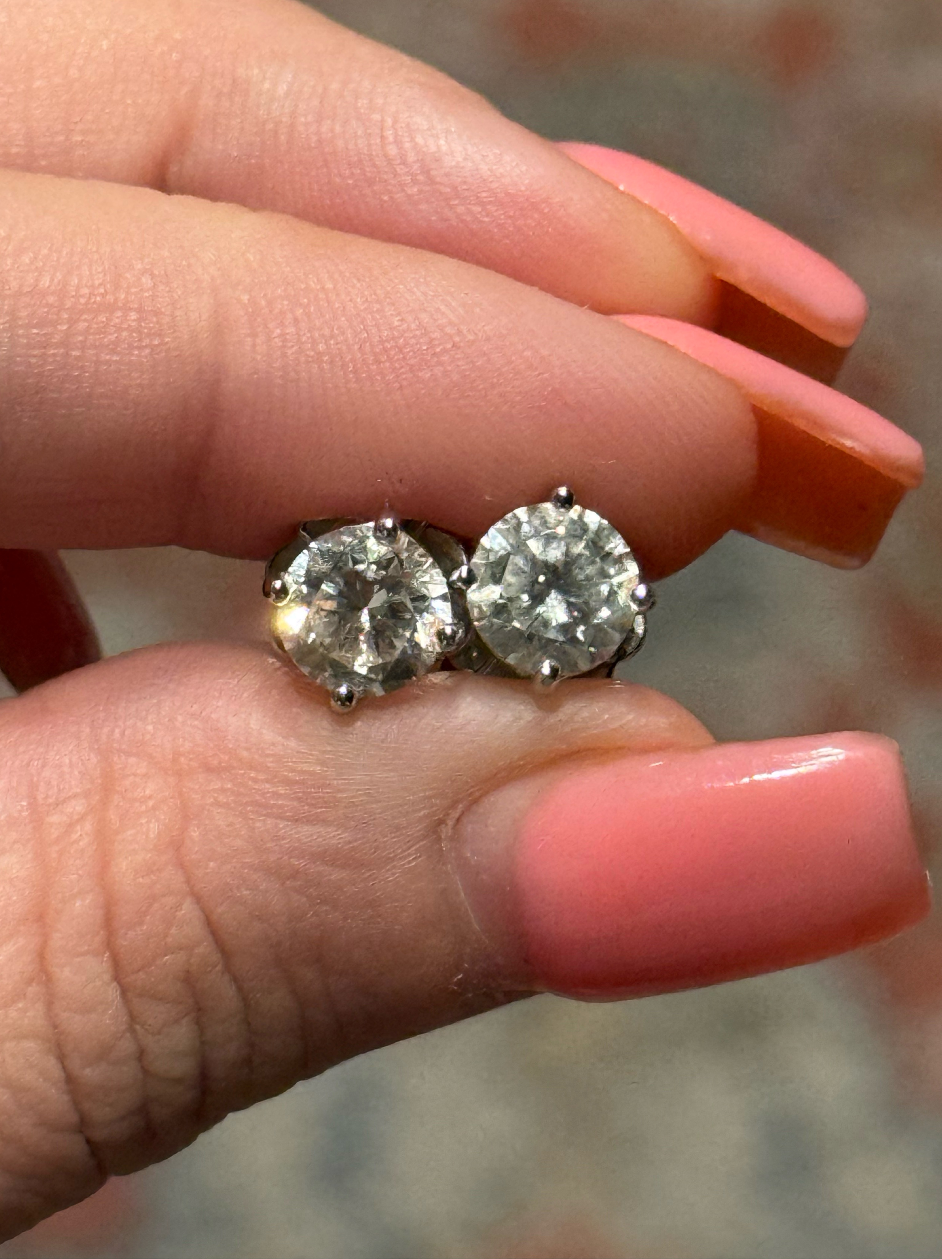 3 Carat Lab Diamond Earrings