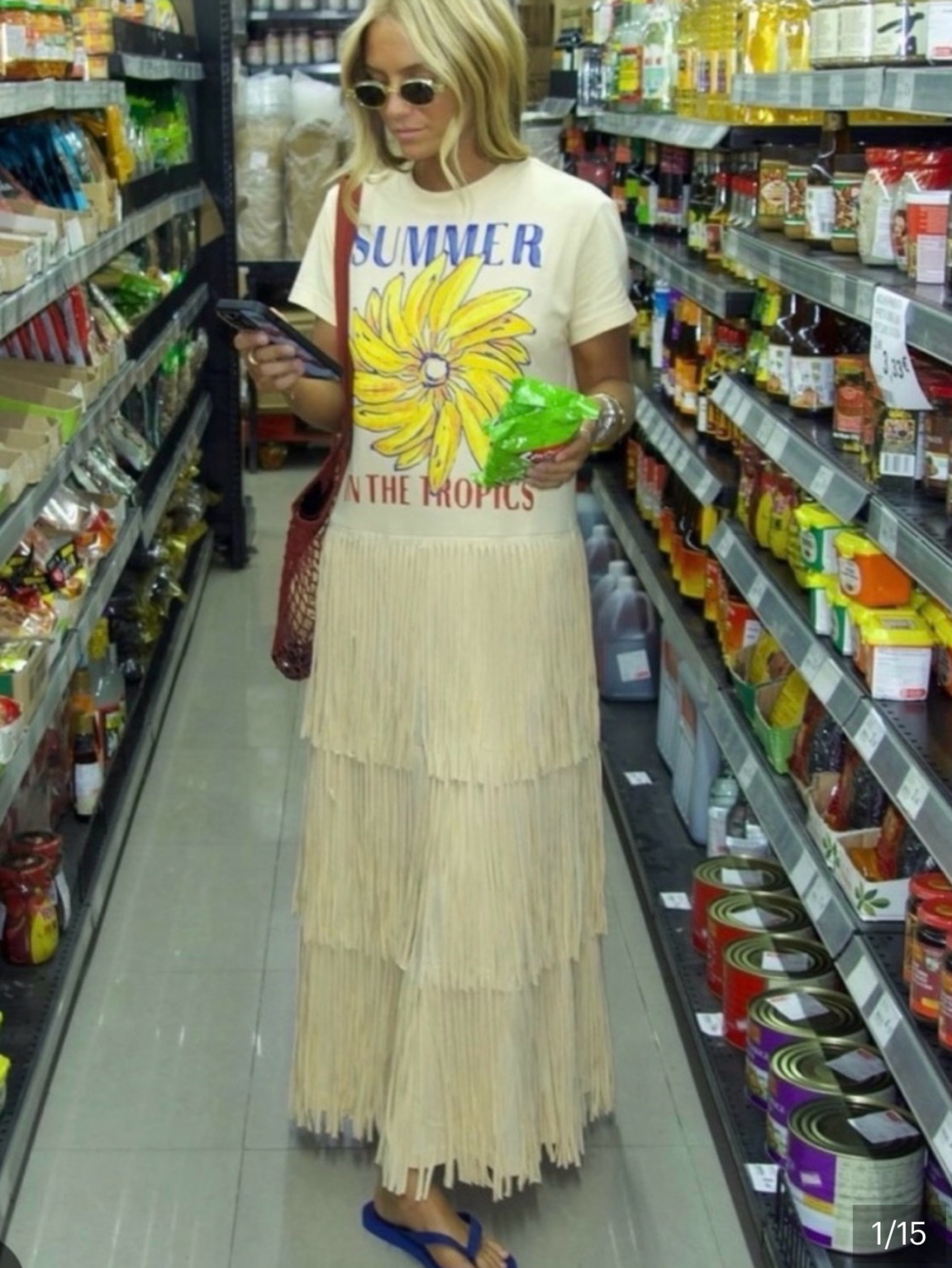 Farm Rio Summer in the Tropics Fringe Dress