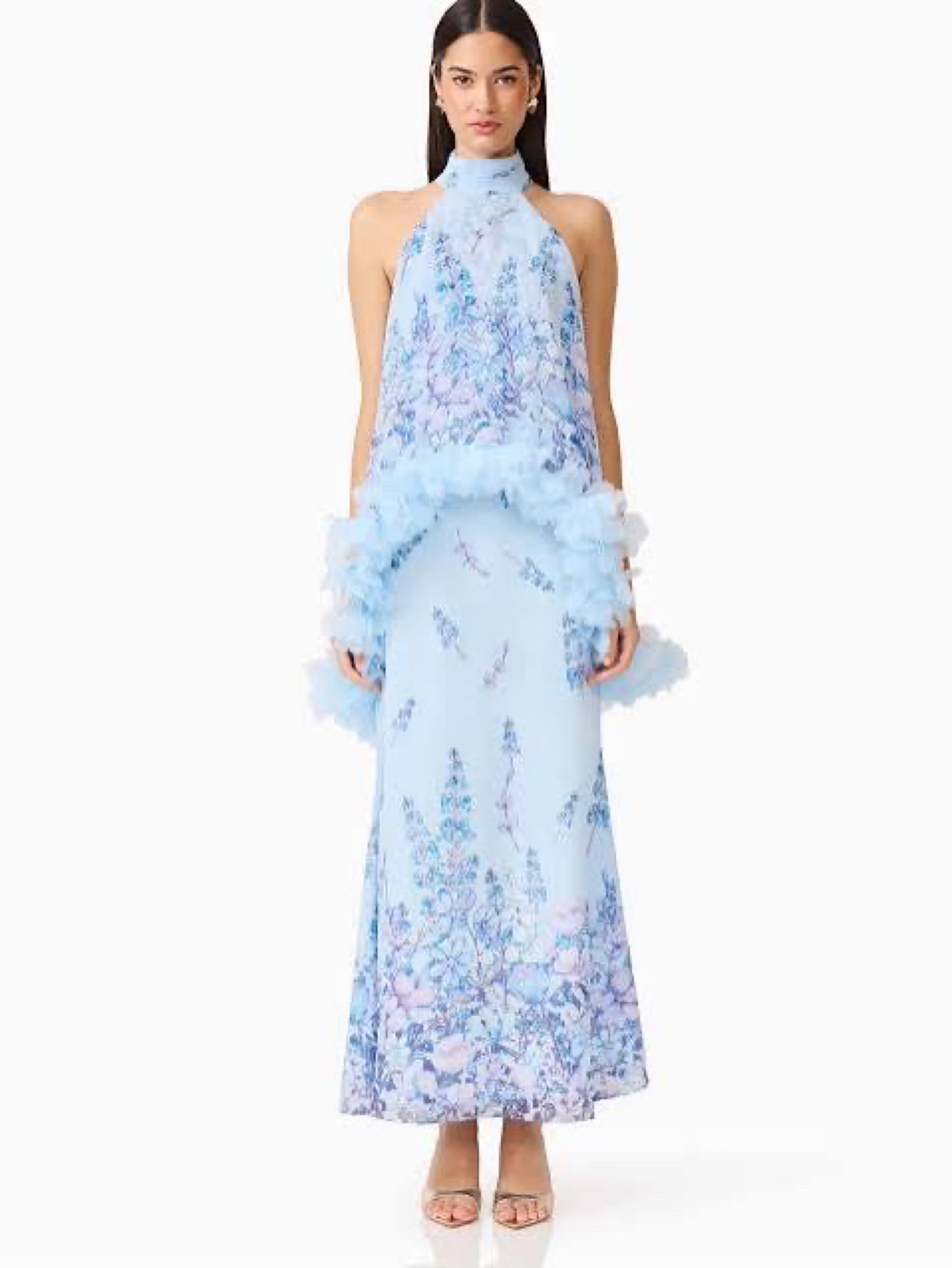 Elliatt Tulsia Floral Georgette Gown