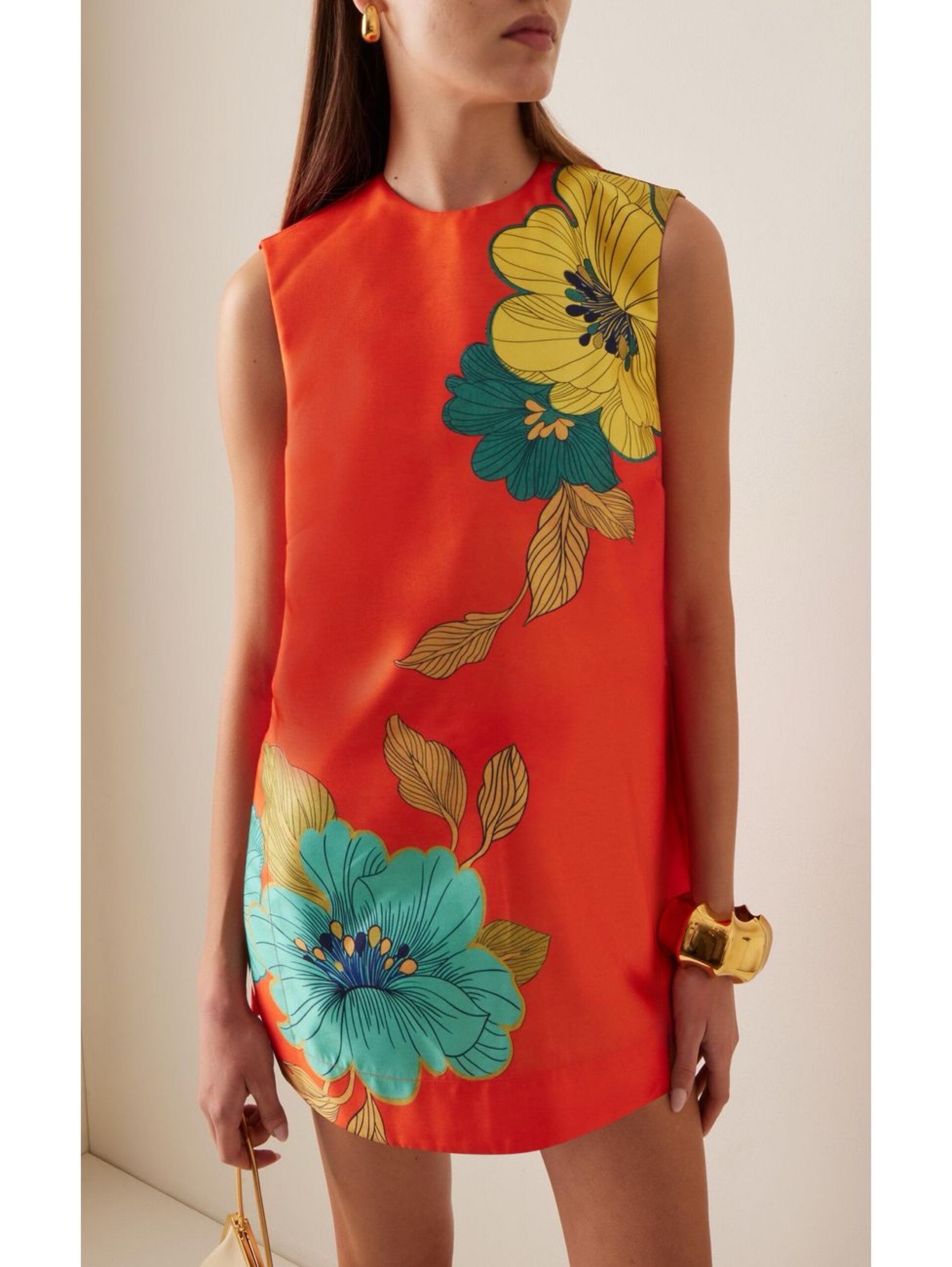 Alemais Piato Shift Floral Mini Dress