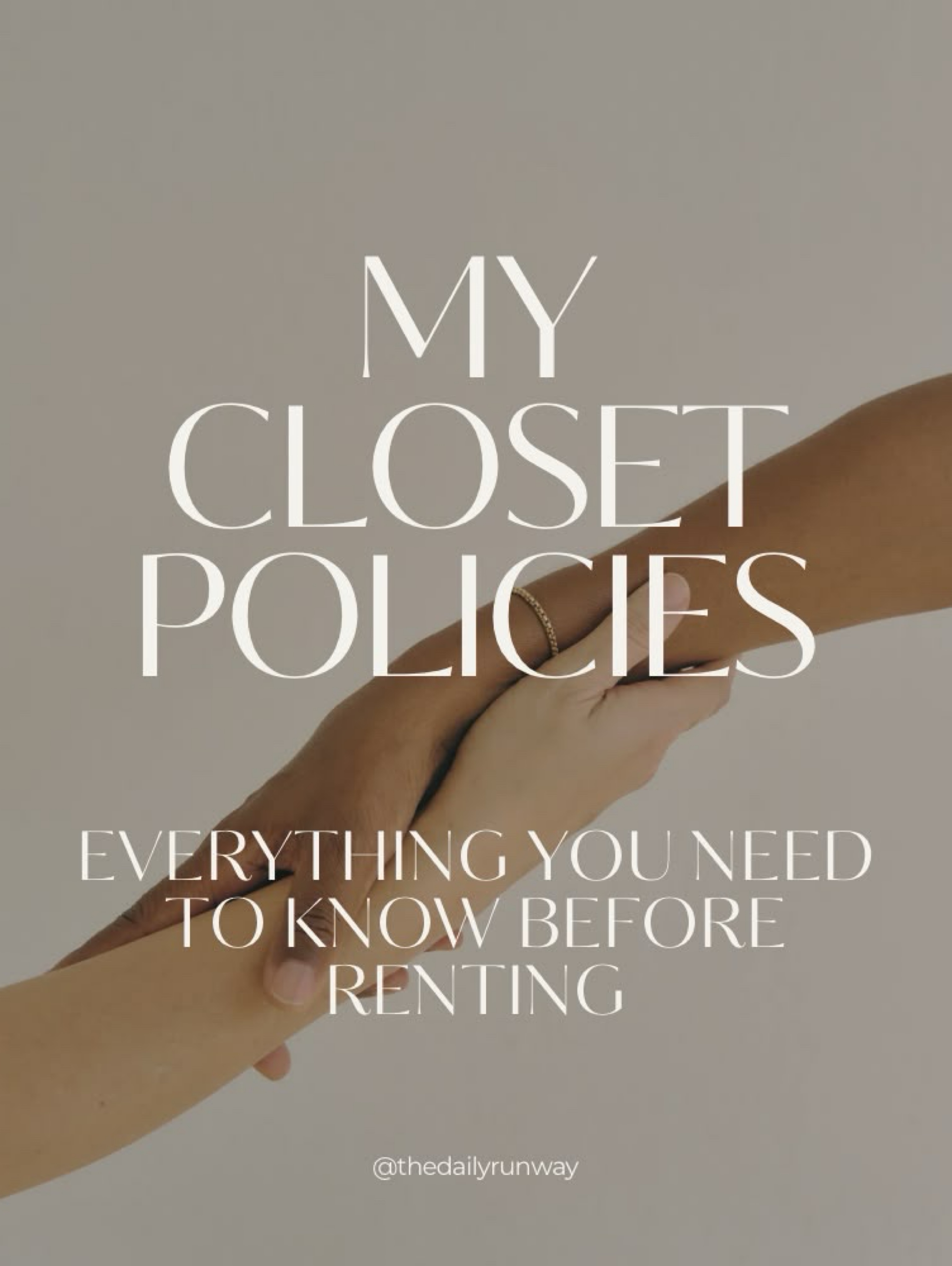 My Closet Policies 💋