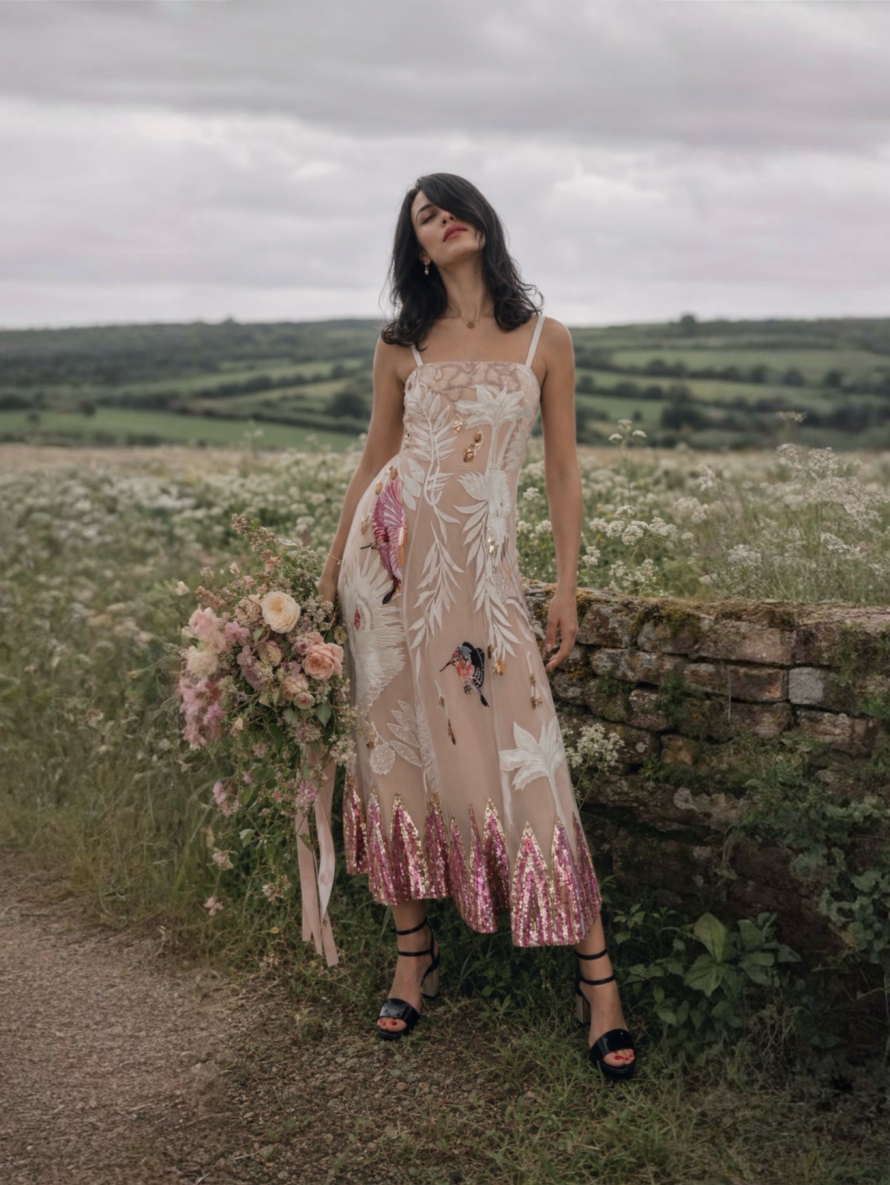pink dress bridal shower guest Wedding | Reception Dress | Western Wedding Guest | by Temperley London Length is based on Two Pieces Prom Dress Furlla Women Trendy A-Line Collection:Island Fare - Black