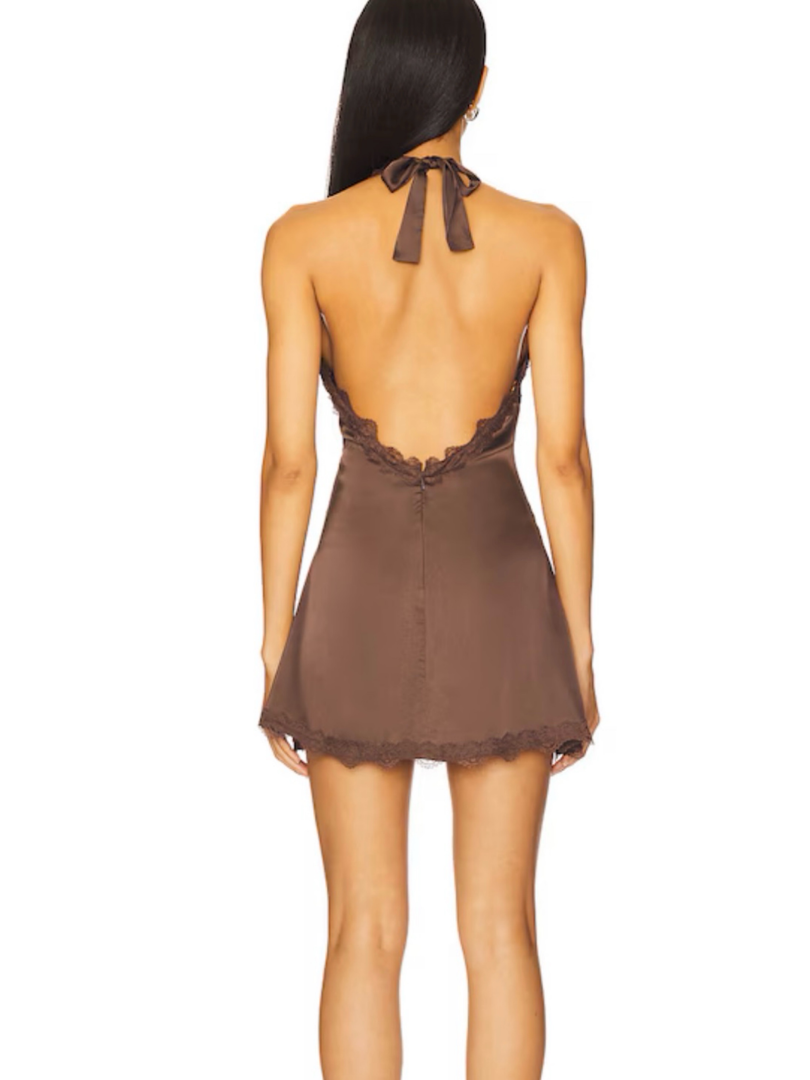 LIONESS x REVOLVE Stars Align Mini Dress in Chocolate by Lioness - Pickle