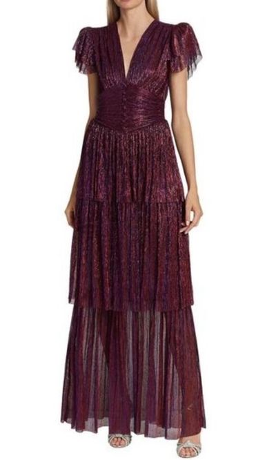 sarah maxi dress in gold sabina musayev Purple by Sabina Musayev Clothing Size: P XS S M L XL 00 0 2 4 6 8 10 12 14 16