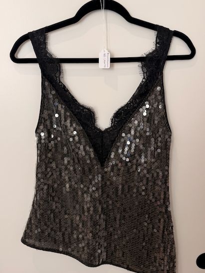 SEQUIN LACE TOP ZW COLLECTION by Zara | Pickle