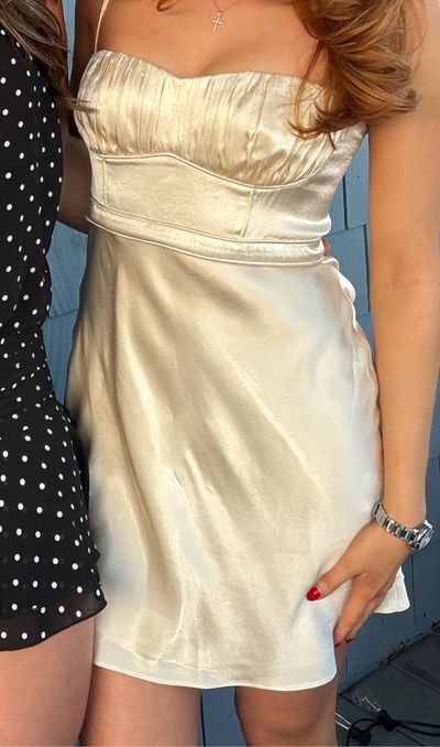 shona joy luna bustier mini dress Shona Joy Luna Bustier Mini Dress Gold Size 10