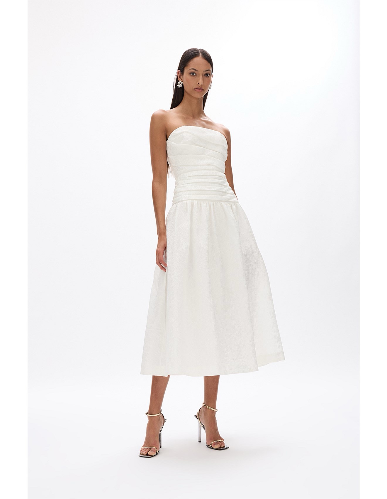 Rachel Gilbert Drop Waist White Dress NWT
