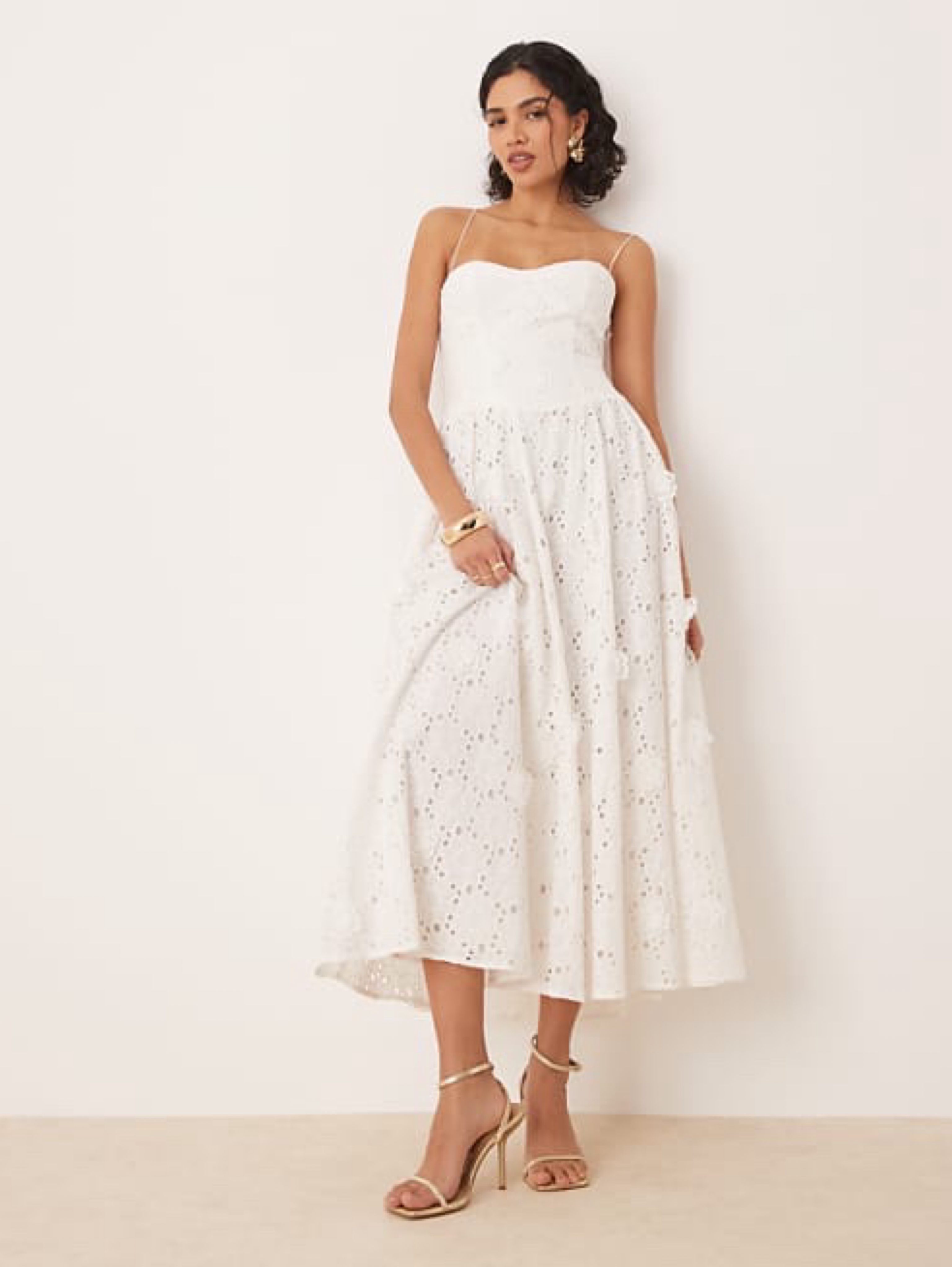 Bardot White Corset Dress