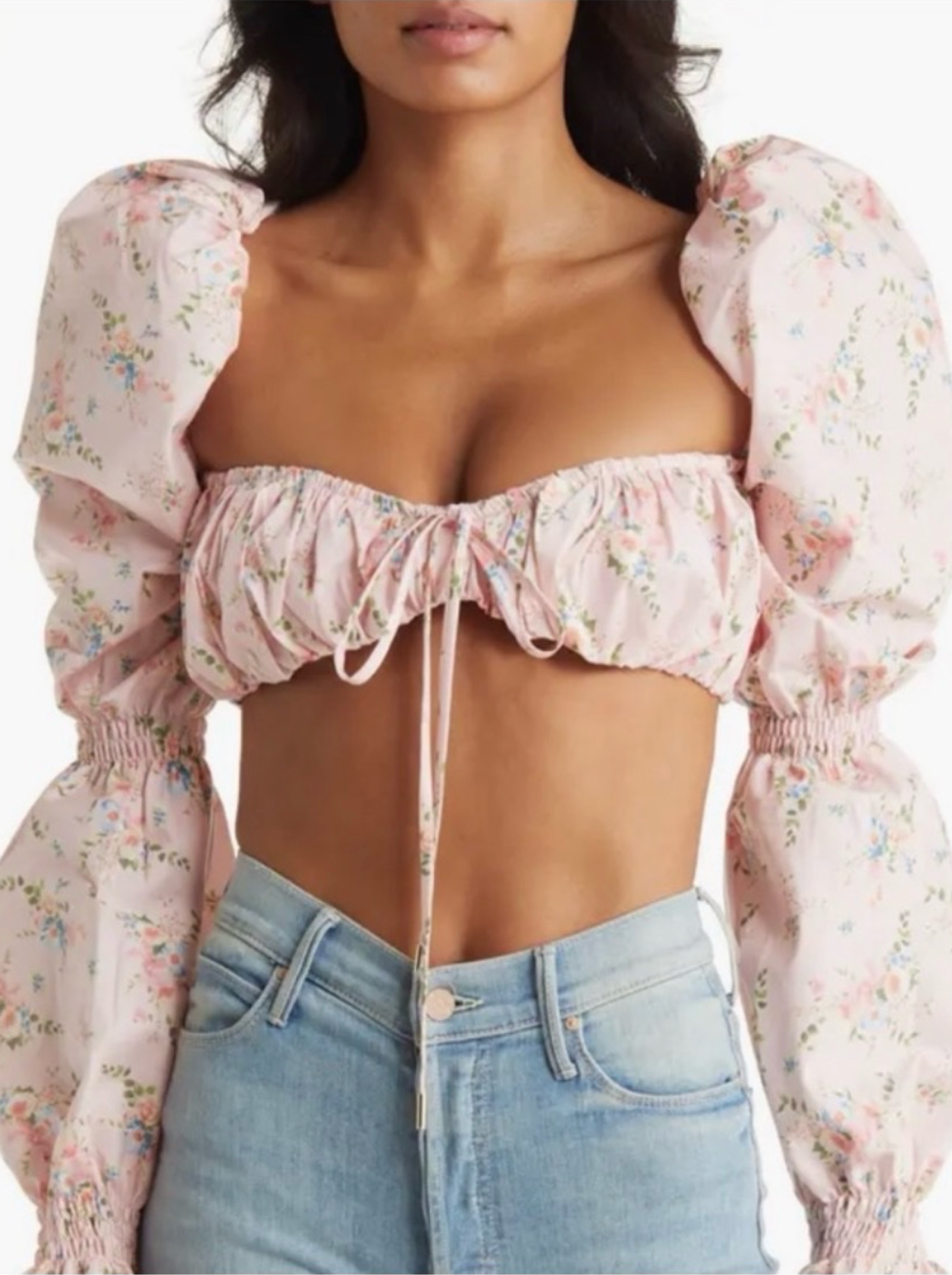 House of CB Henrietta Shirred Bralette Top