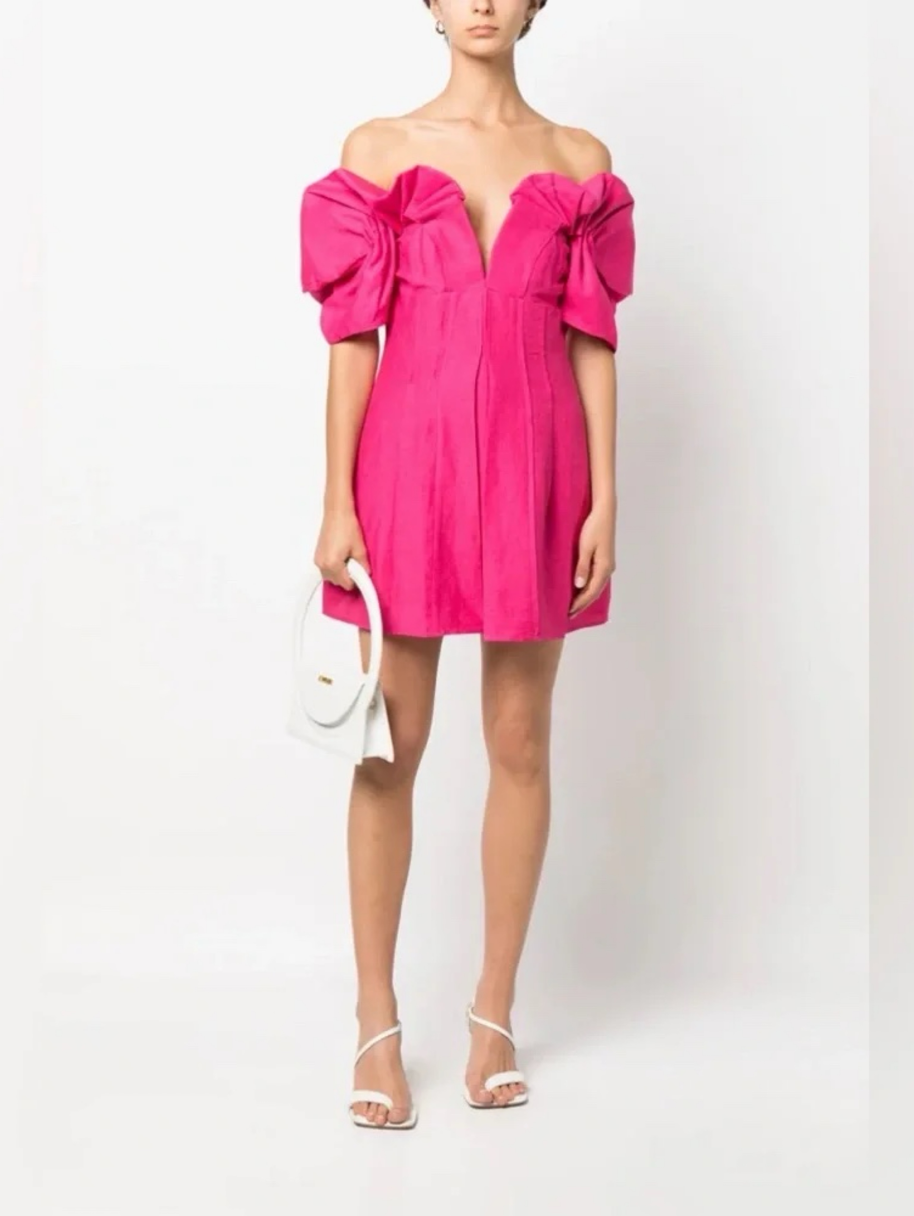 Cult Gaia Asal Mini Dress in Pink / Calliandra, Size 10