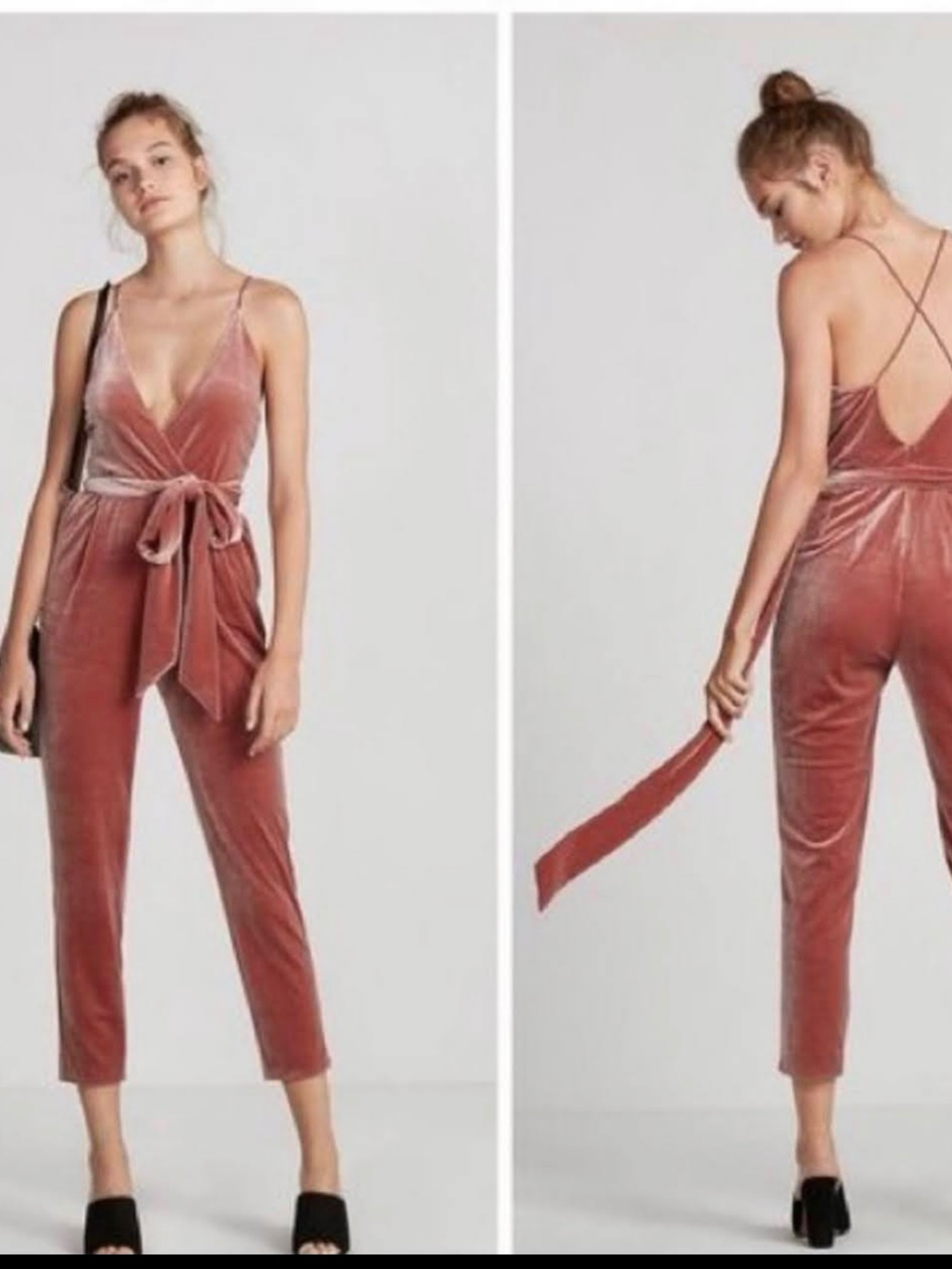 Velvet jumpsuit