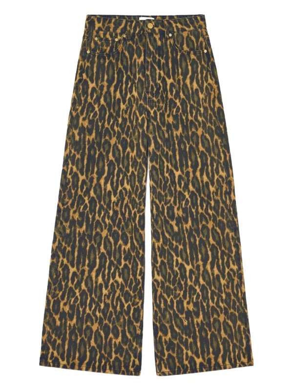 GANNI - Leopard Print Jeans