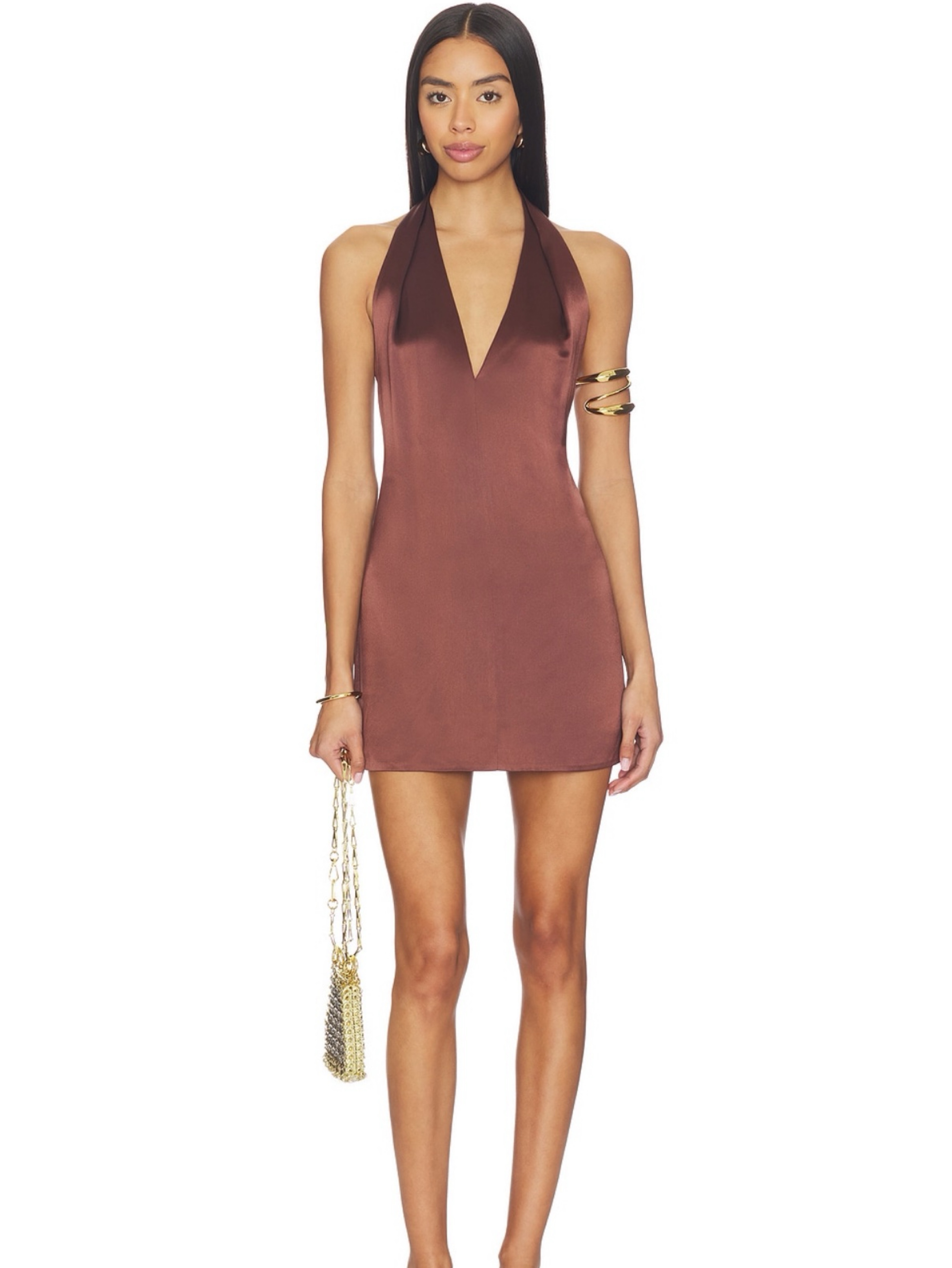 SHONA JOY - Savanna Halter Mini Dress