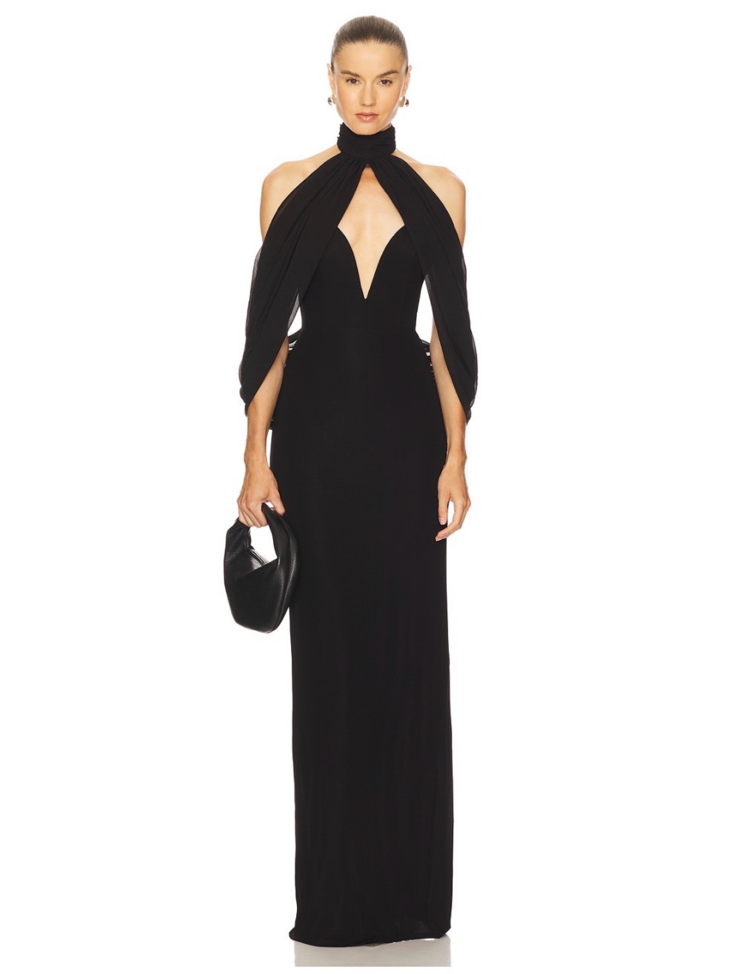 revolve clothing formal dresses DRESS KIMIREY Made of stretchy fabric Revolve Black Midi Dress