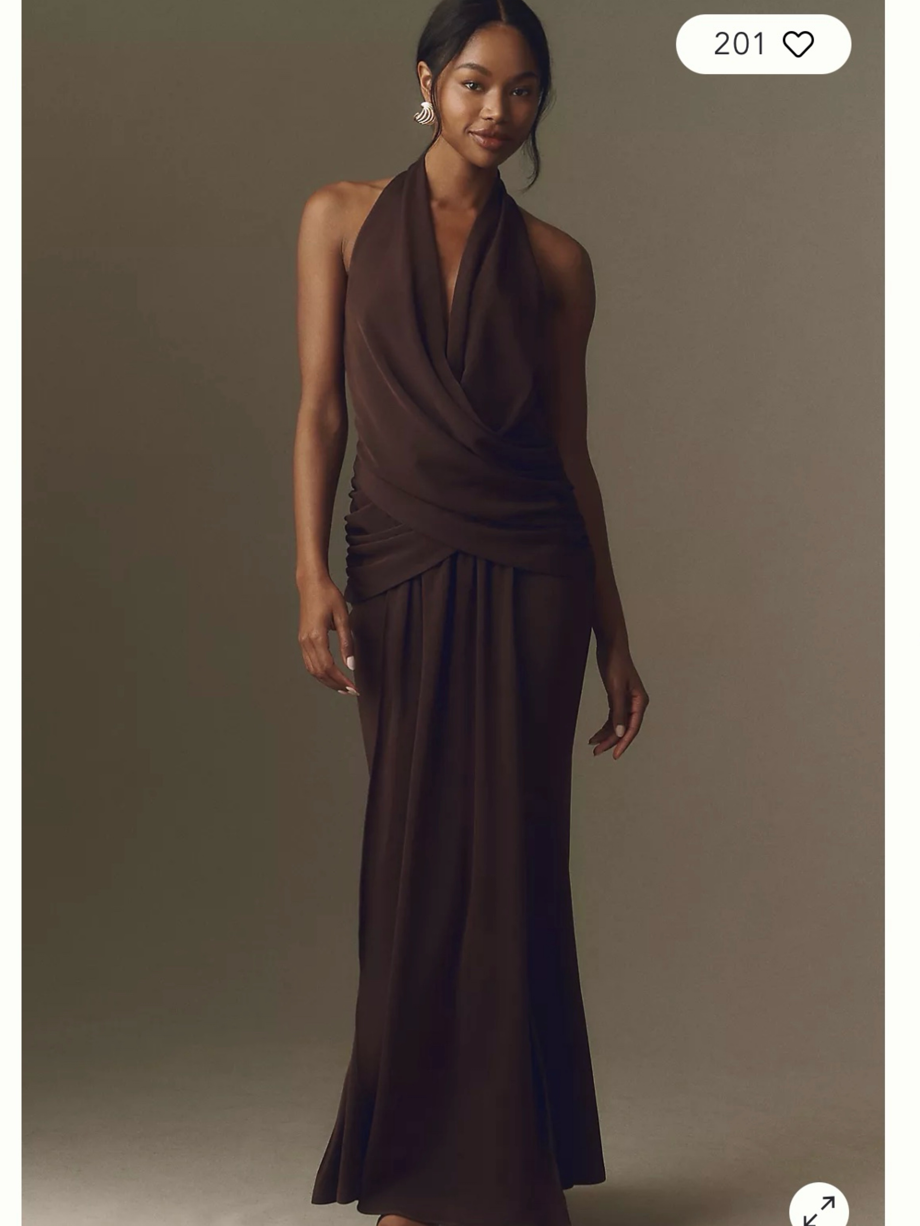 elliatt brown dress Elliatt - Lysandra A Line Midi Dress
