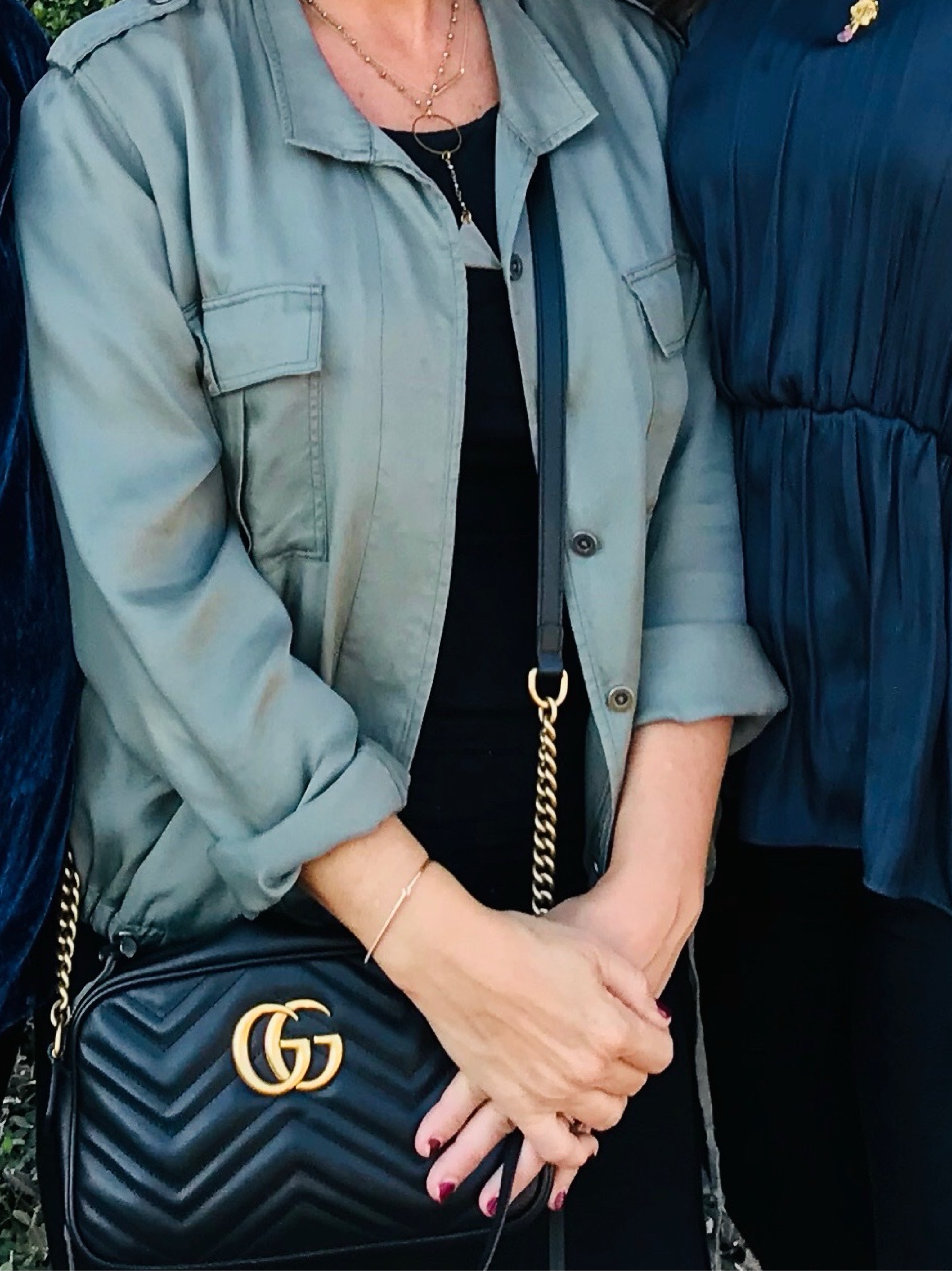 Gucci Black Leather Quilted Crossbody Bag