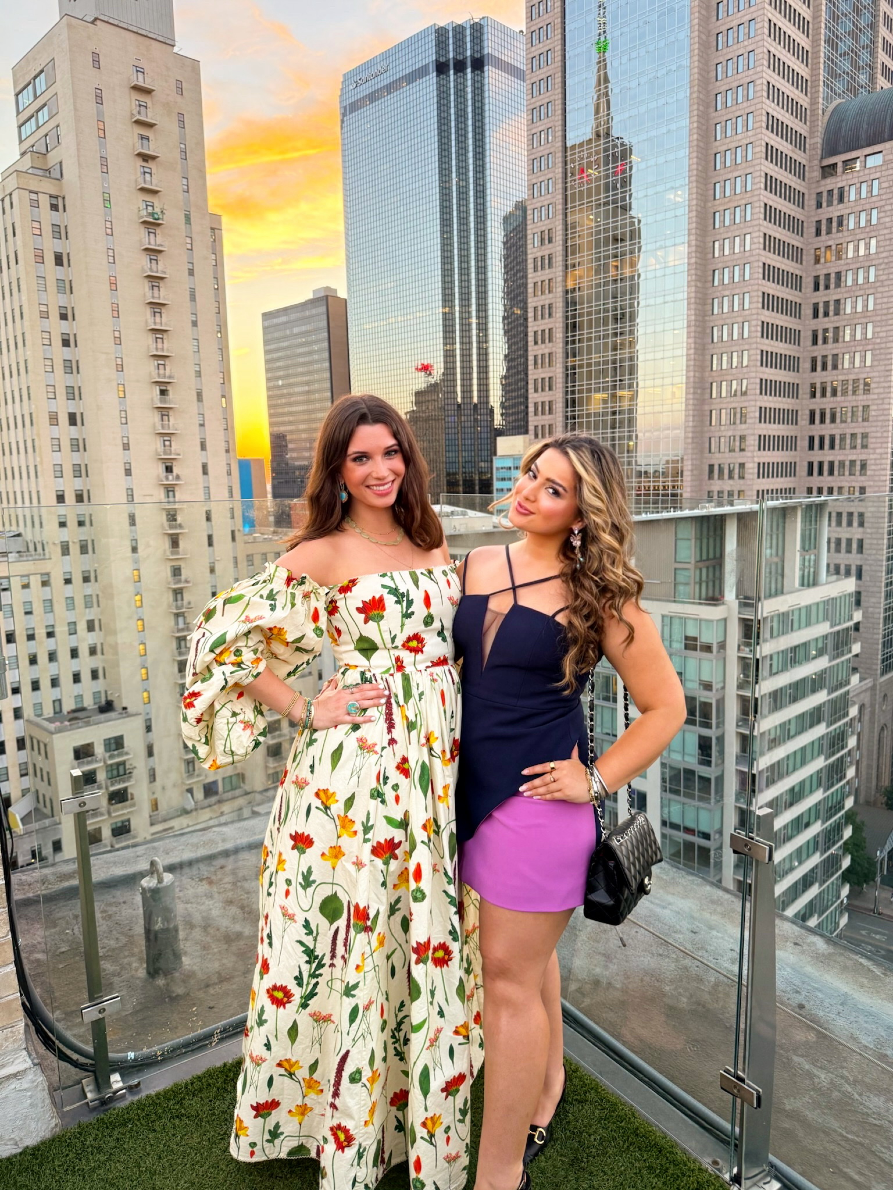 Cream Floral Print Off-Shoulder Midi Dress