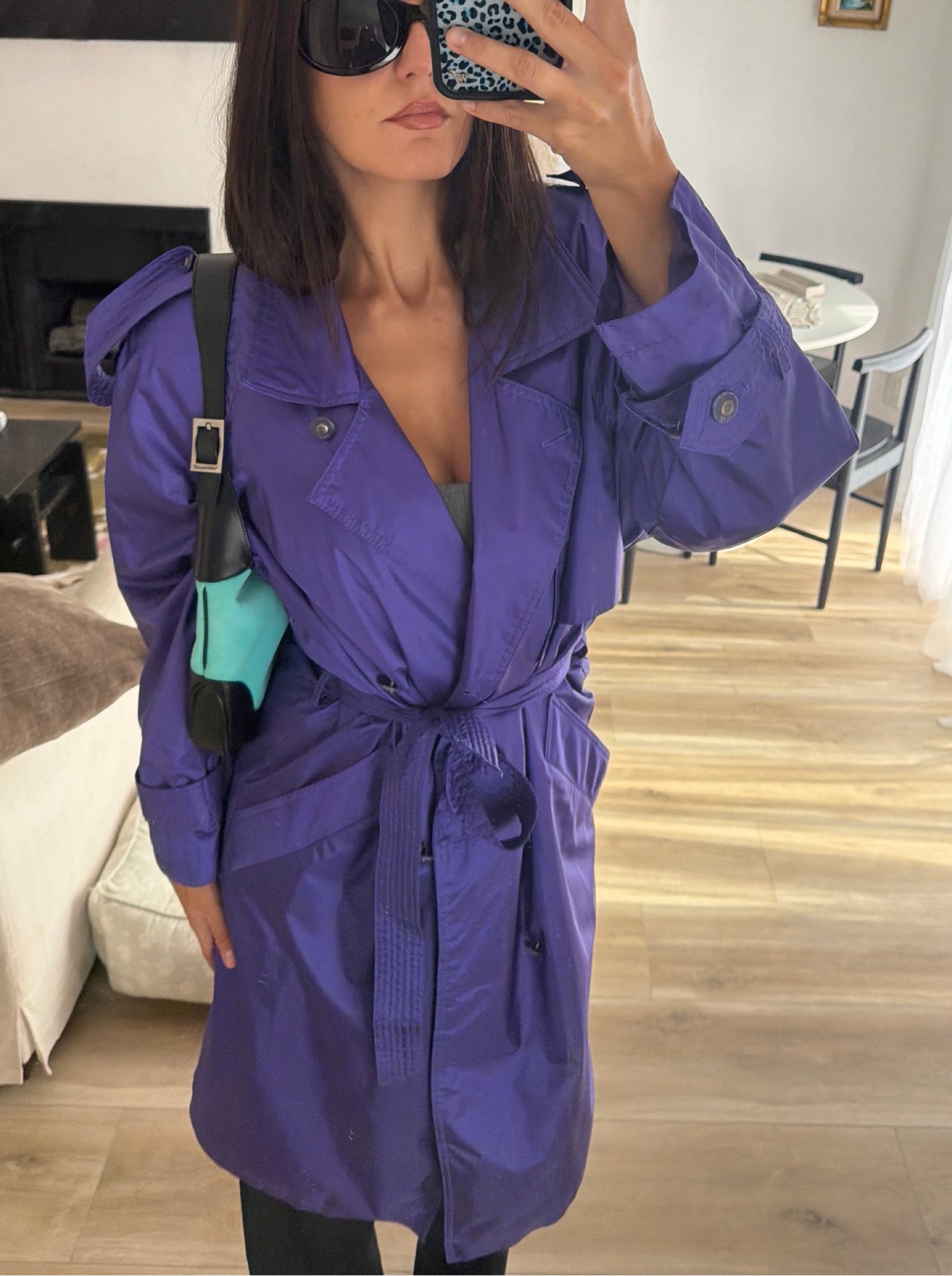 Vintage purple trench coat by Vintage - Unknown | Pickle