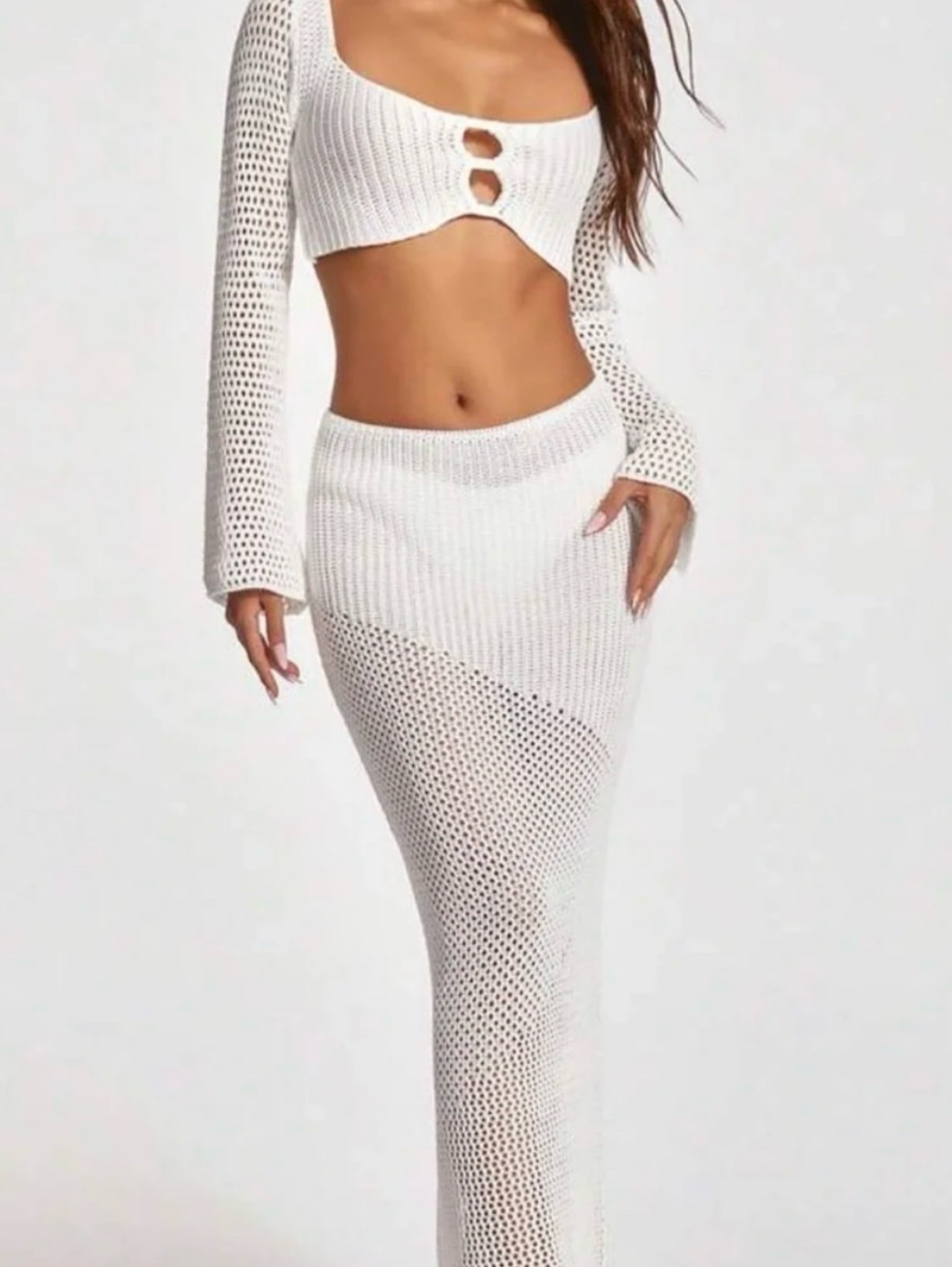 White knit set by Tiger Mist | Pickle