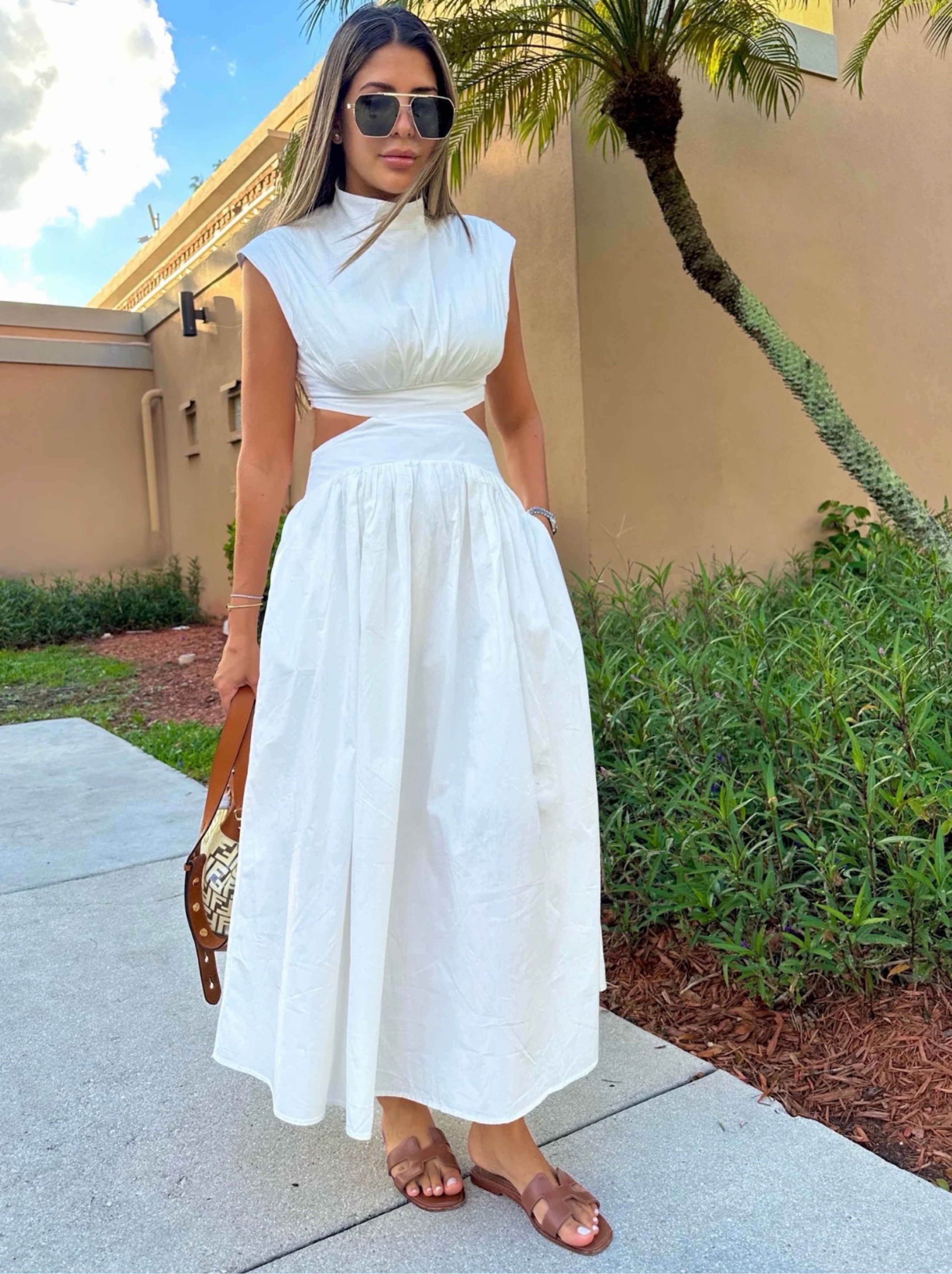 green cut out dress Layered Maxi With Outs Vacation Edit Womens Vintage Besty Johnson cream Color:Nude/Gold ready for any twirl
