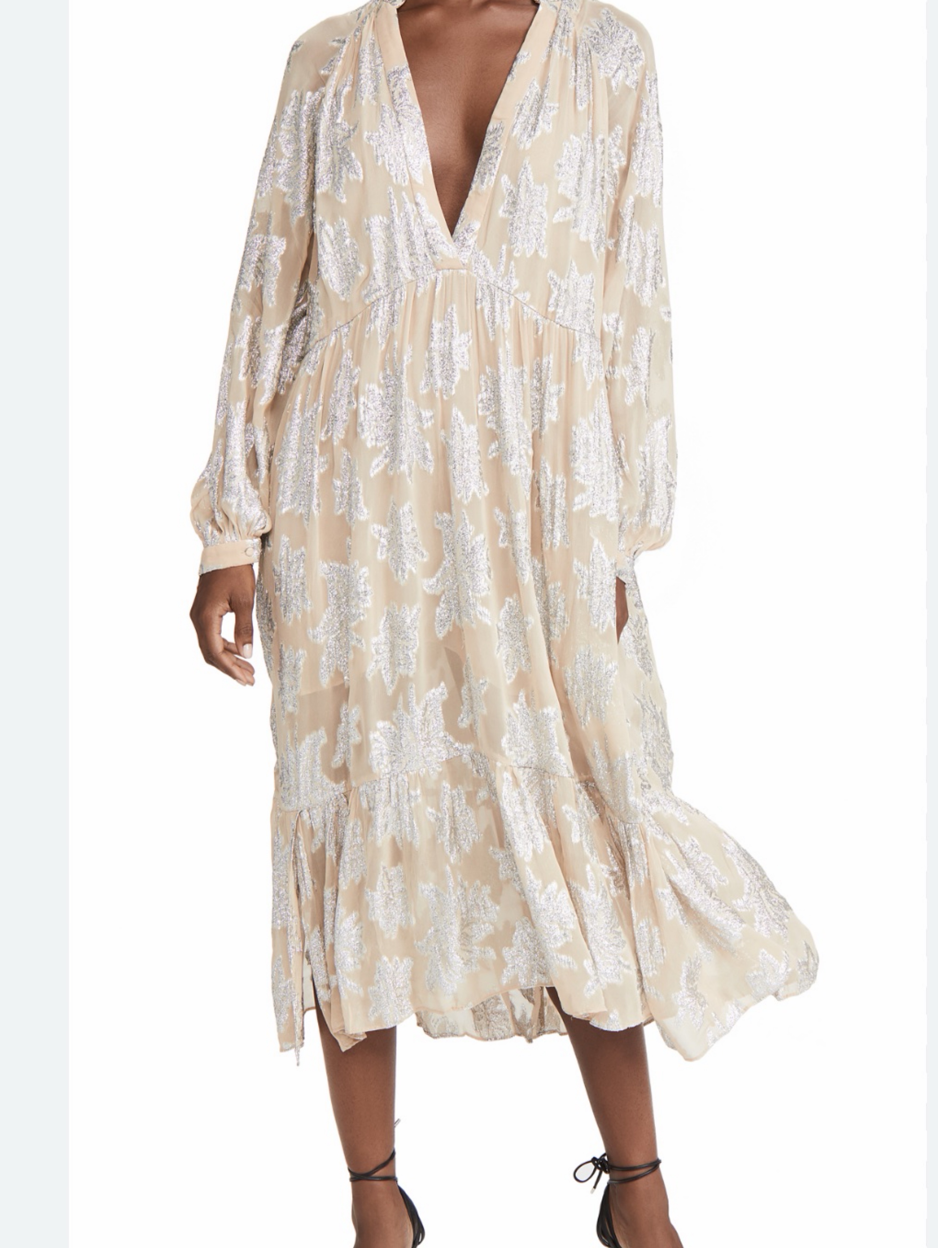 iro metallic dress IRO Women's Cilty Ruched Metallic Dress - Silver