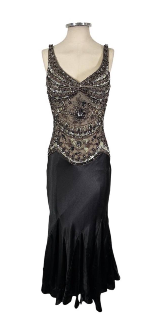 Vintage Mandalay Midi Beaded Dress by Mandalay - Pickle