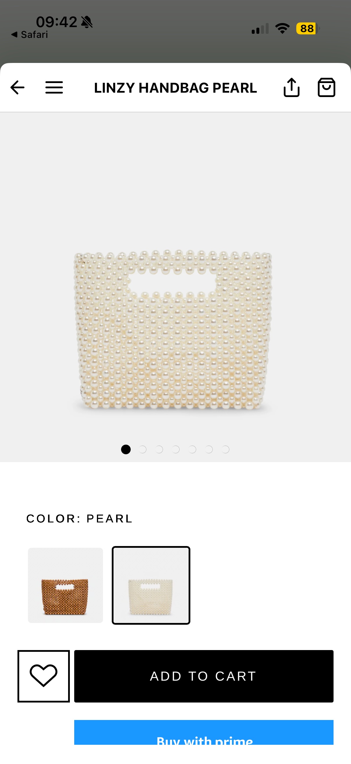 Linzy Pearl Beaded Handbag