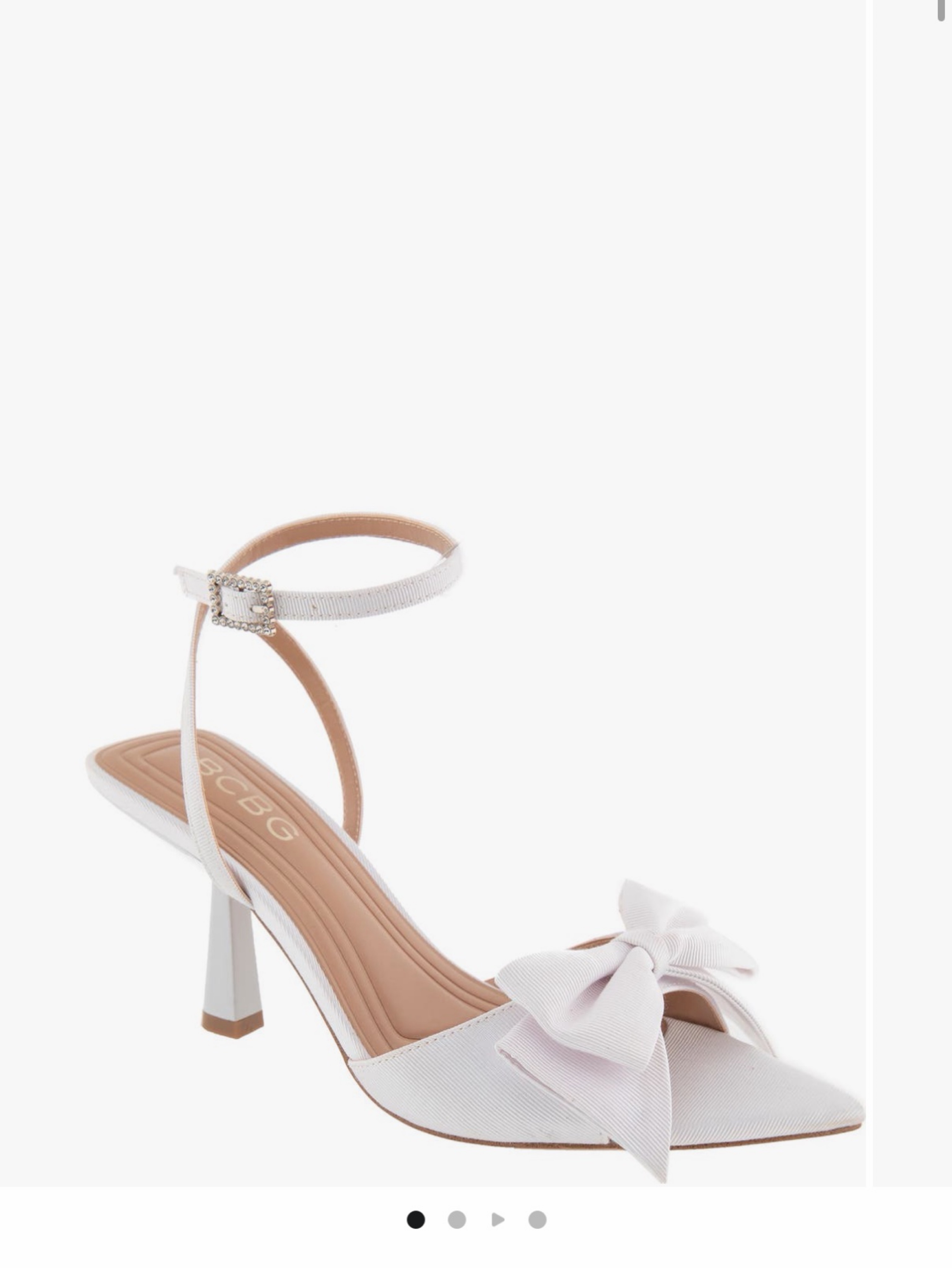 BCB Generation Ankle Strap Heel White