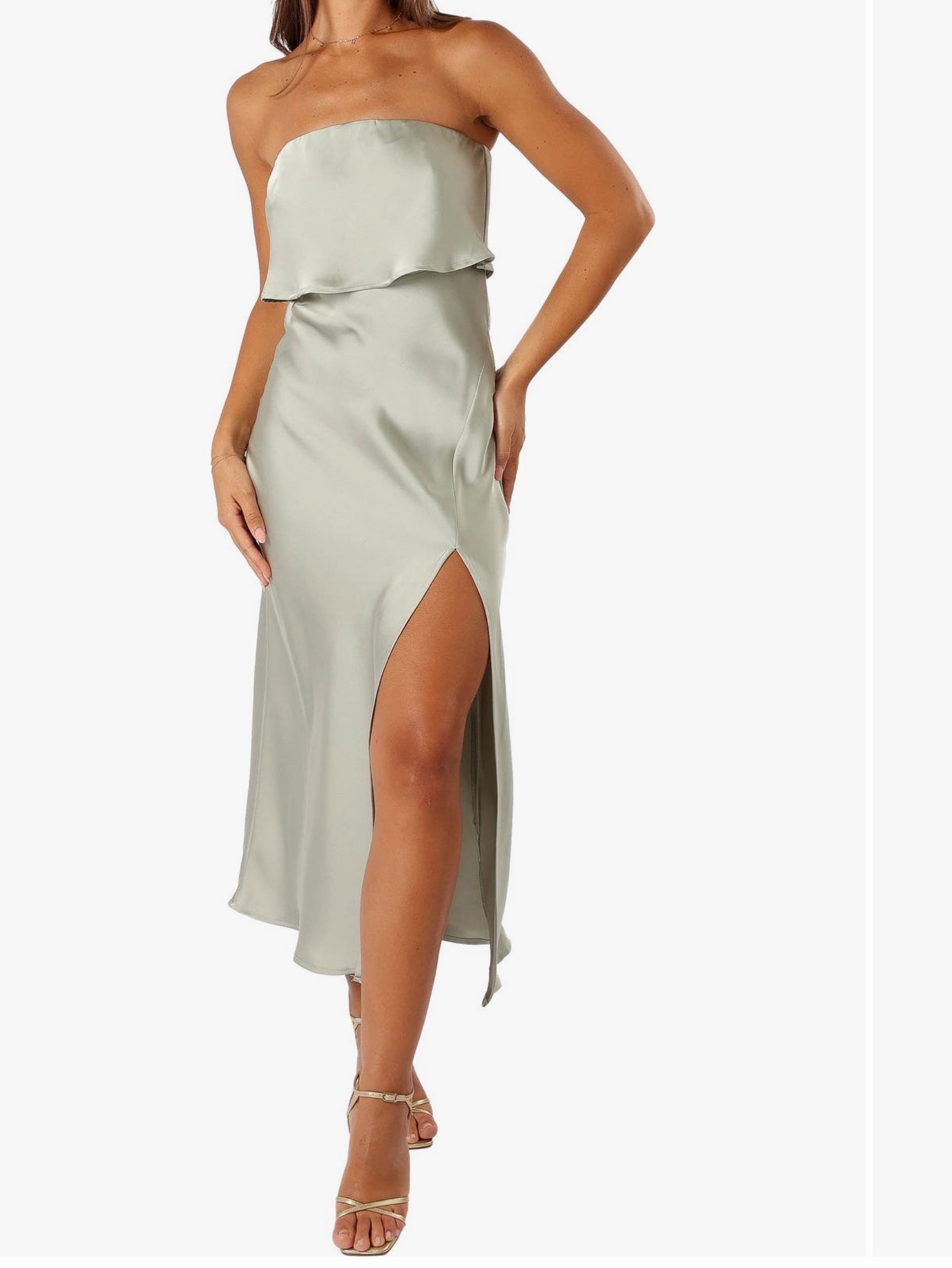 Petal and Pup Green Wedding Guest Dress
