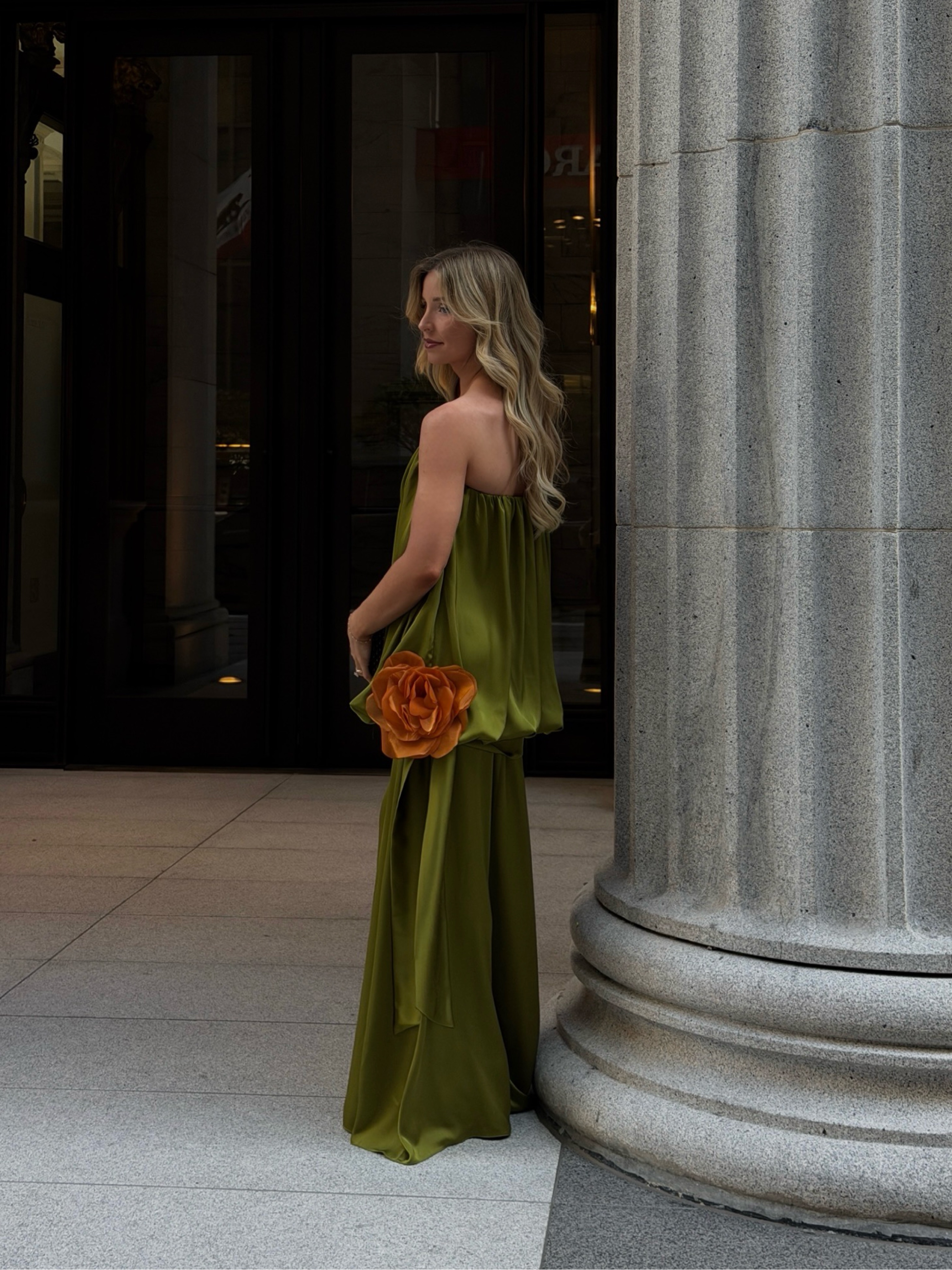 green silk mini dress Dark Satin Strapless Pleats Sleeveless Homecoming True to size Pernia's Pop Up Shop -