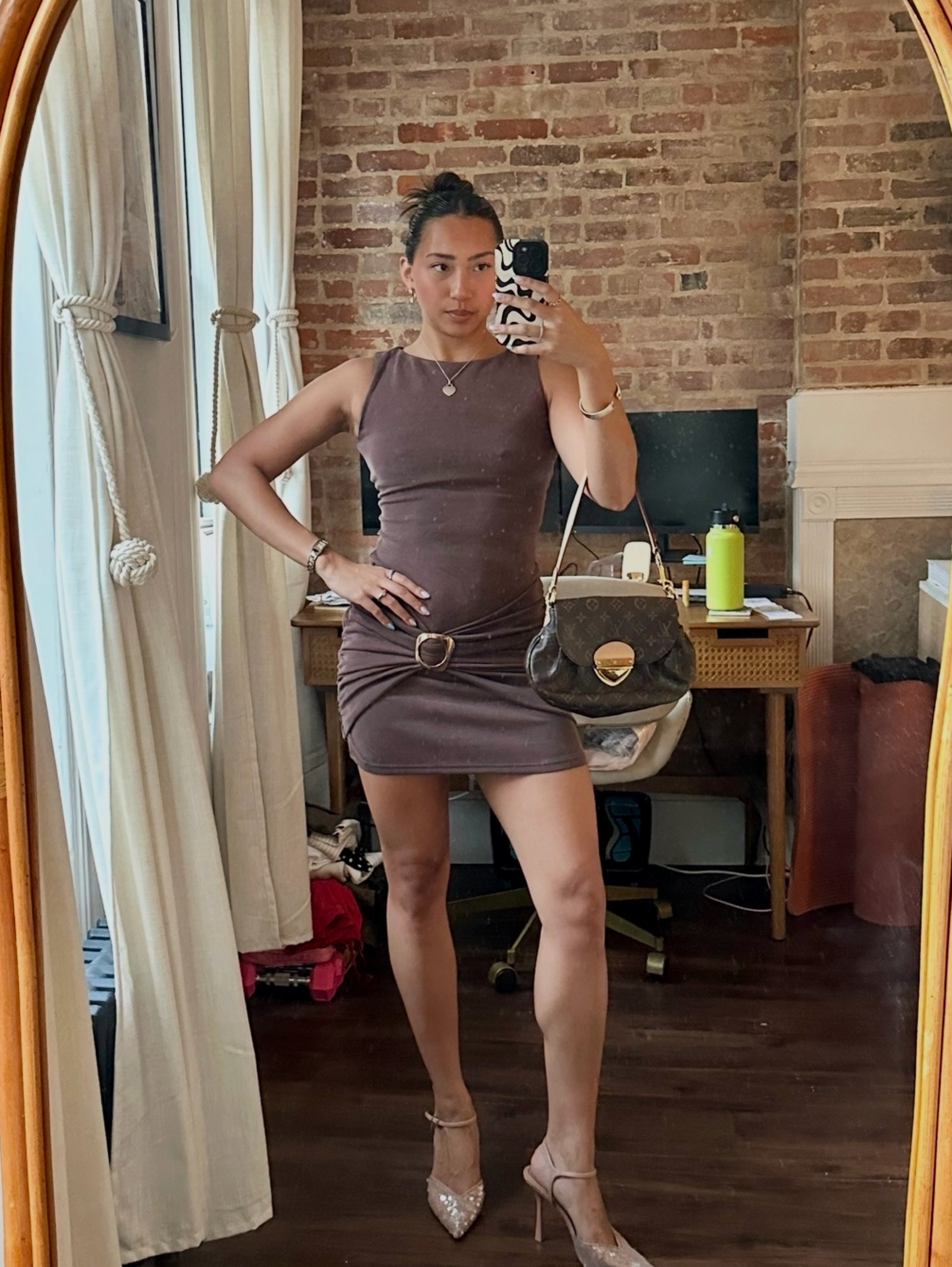 princess polly brown mini dress Nolan Long Sleeve up design at the back waist brings shape and easy Jesenia Beaded Mini Dress |