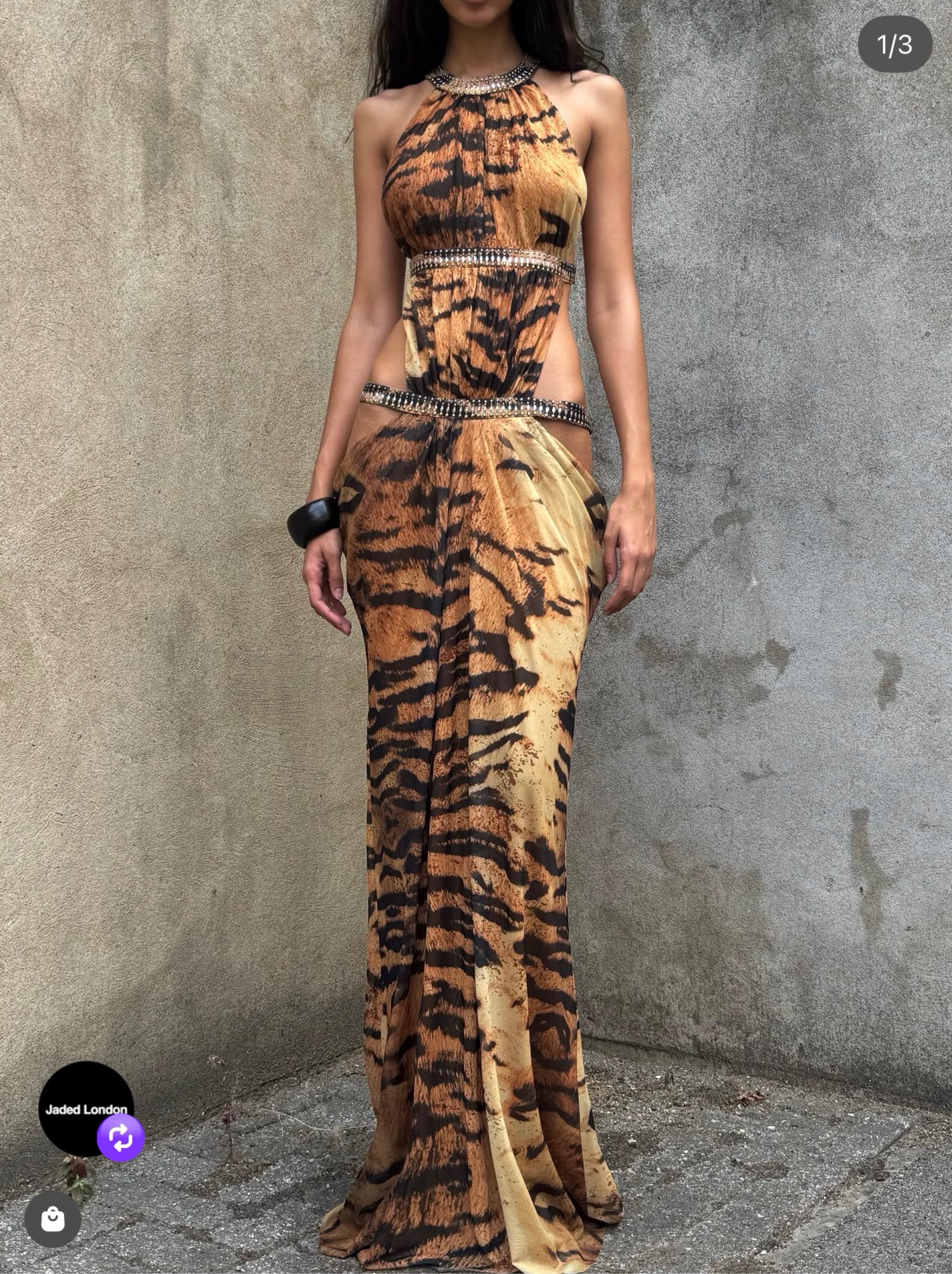 ballroom dress design Orange with Blue FeathersDance Dressing [color:PINK SUNSET]color:Orange Leg Split:With Leg Split is embellished with volcano Tinksky 3pcs Women's Floral