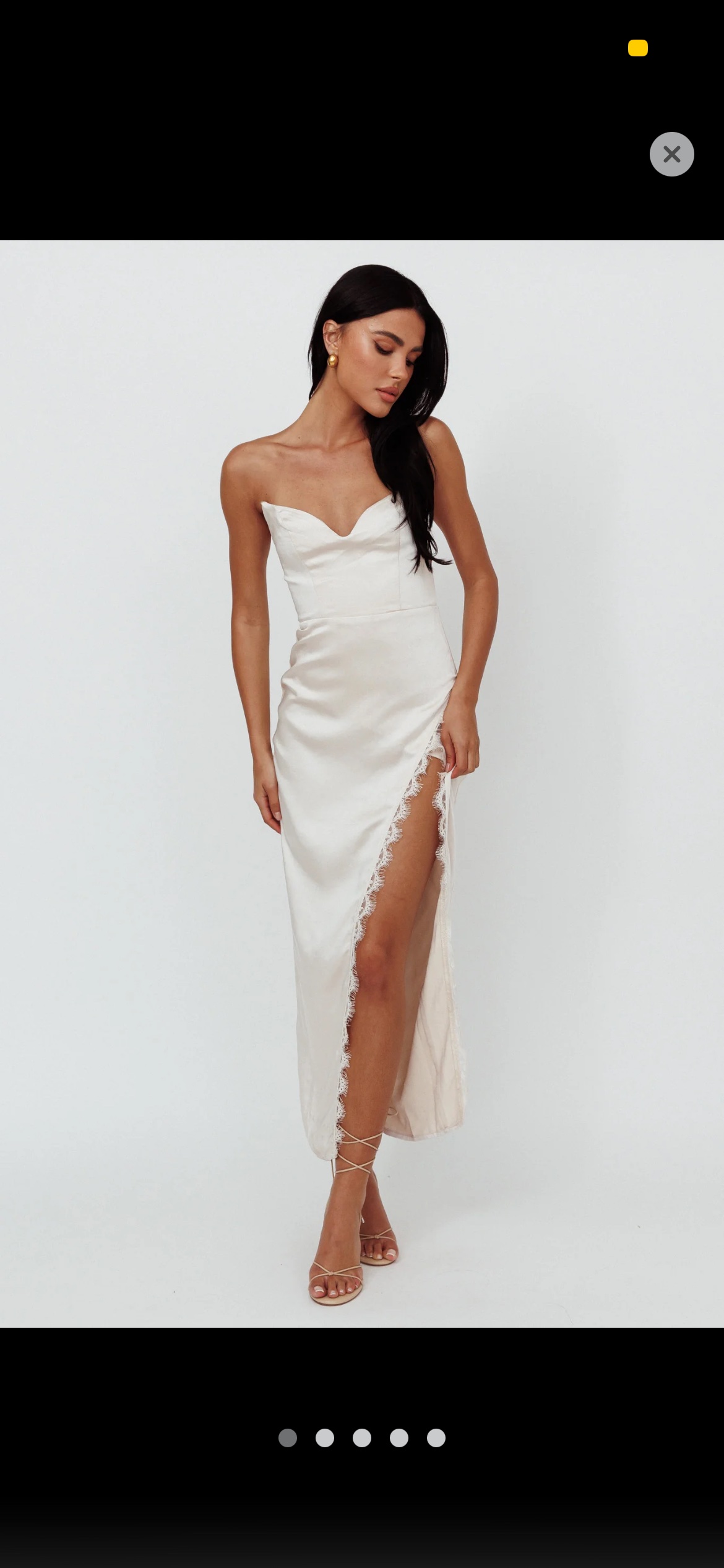 lace up sides dress WHAT YOU WANT MIDI DRESS WITH SIDE LACE UP – AKIRA main image 1