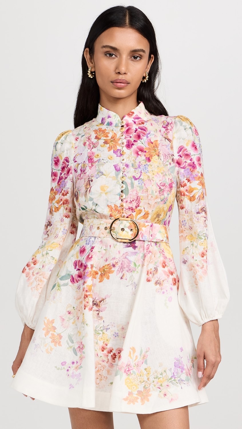 peony mini dress Lorena Ruffled Mini Dress