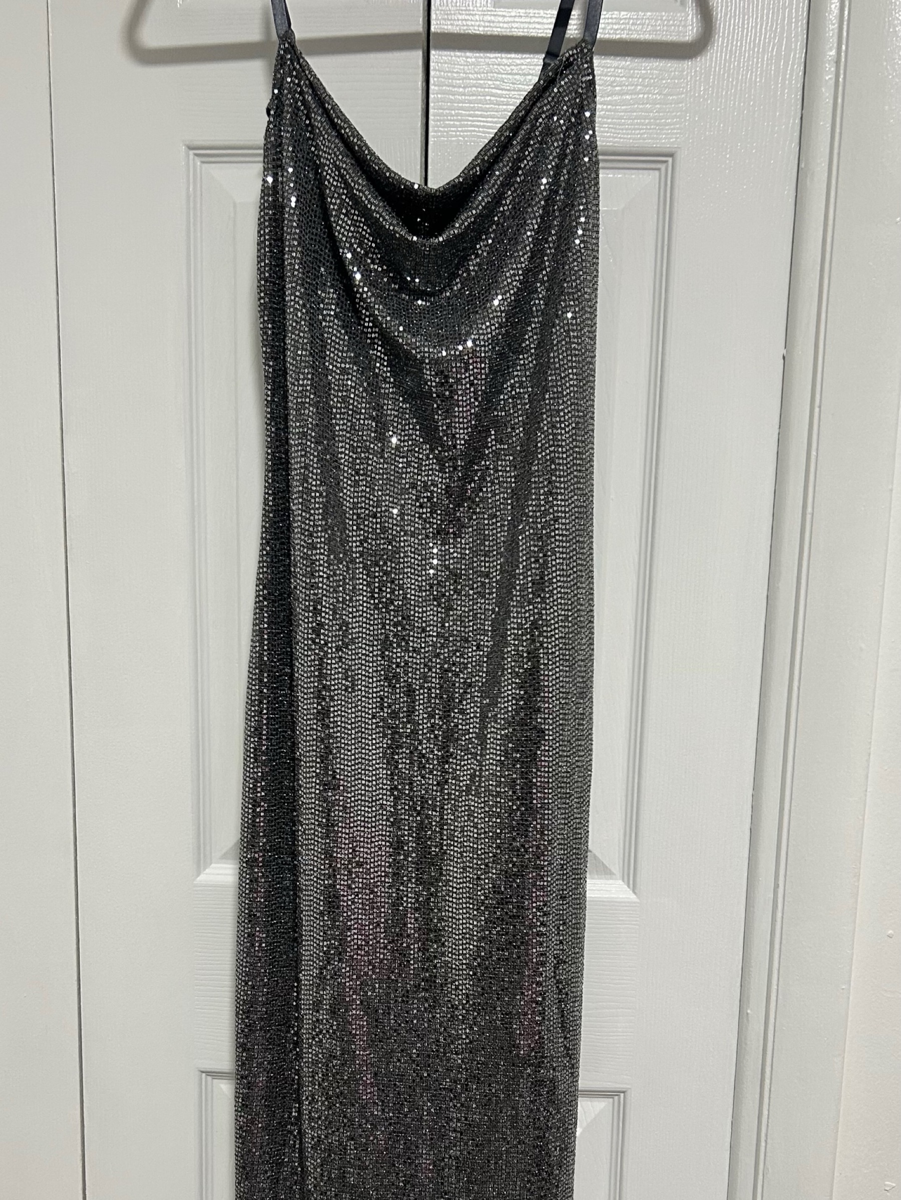 primark black sequin dress Bebe Long by Bebe Size:20 W Sydney Sweeney Serves Drama COO-UK Primark rita embellished lined fabric