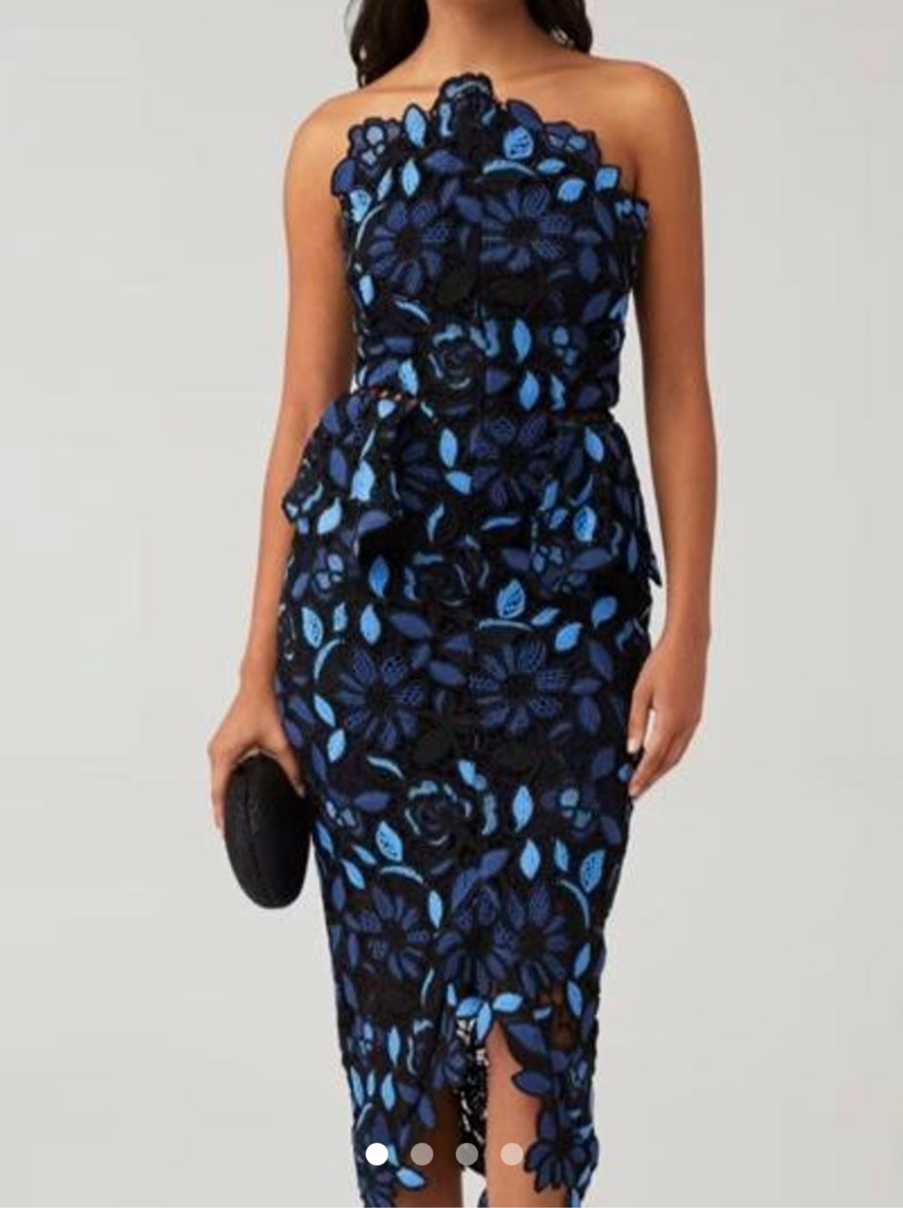 Elliatt Times Dress in Blue Multi