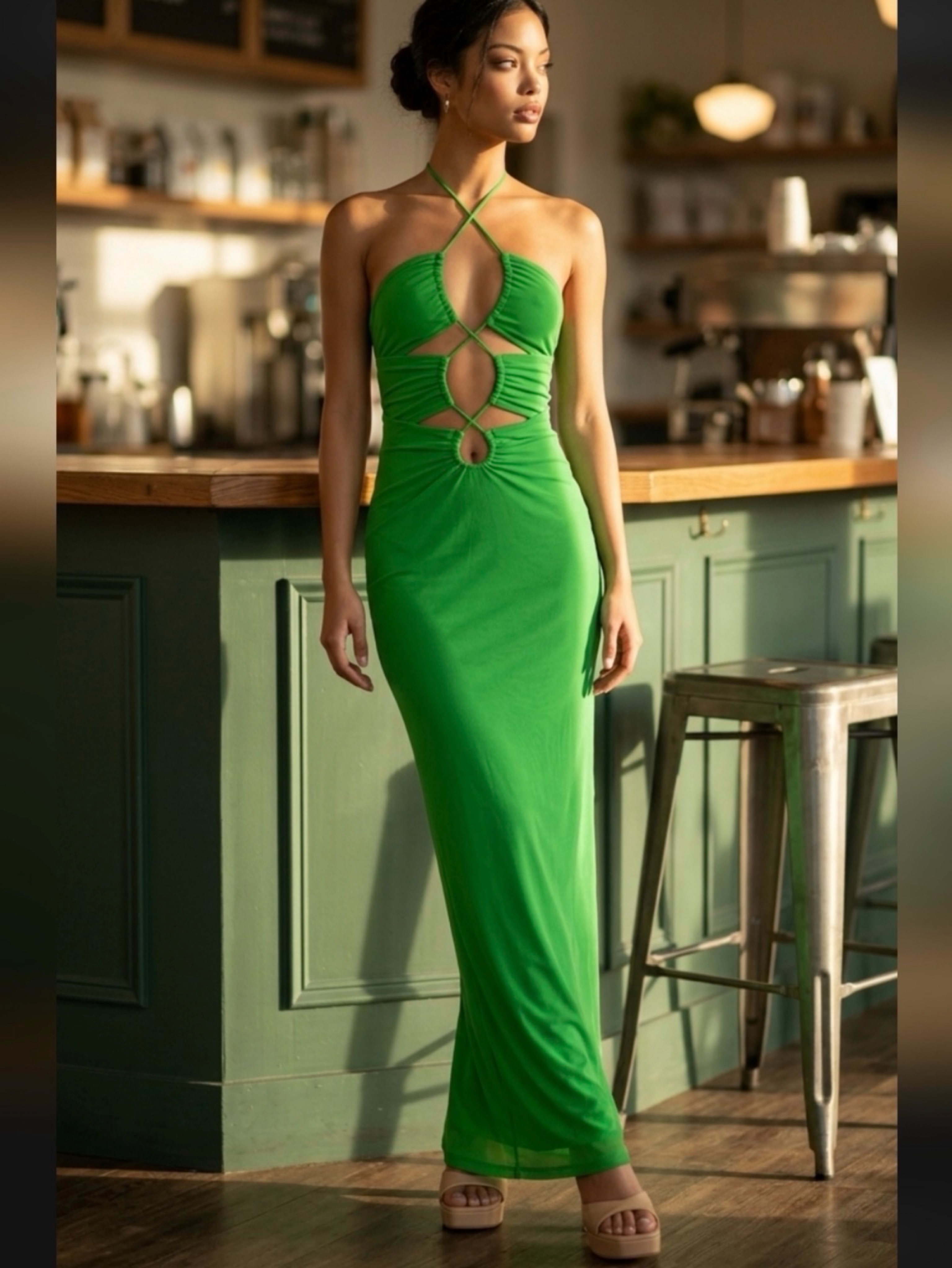 emily maxi dress green Emily McCarthy