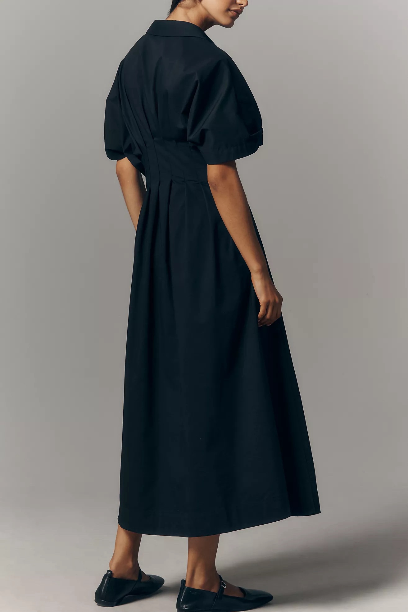 Anthropologie- Tobie Shirt Dress by Exquise Black by Anthropologie - Pickle Anthropologie- Tobie Shirt Dress by Exquise Black by Anthropologie - Pickle