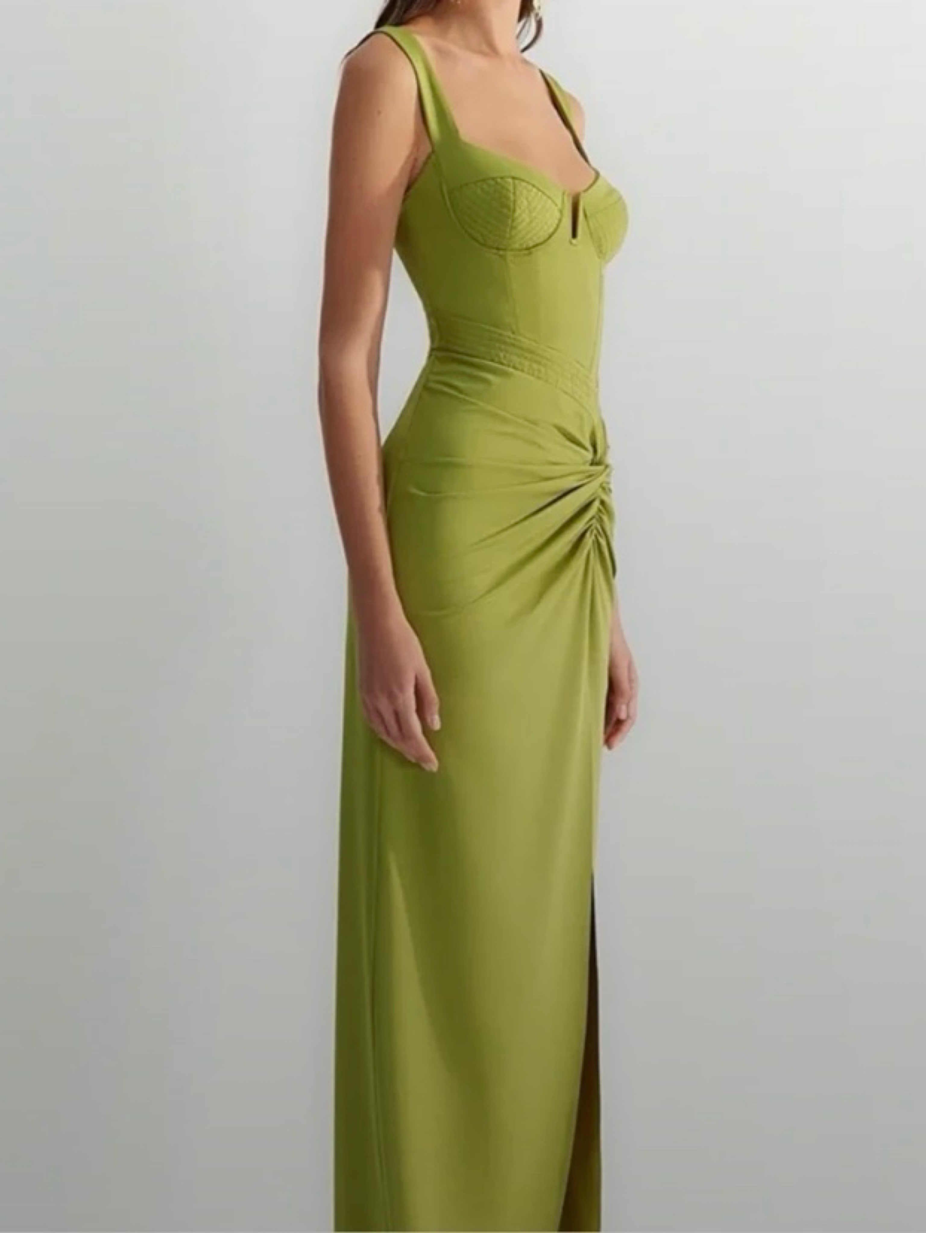 lime green corset dress corset green prom dress Mermaid Sage Green Corset Satin Prom Dresses -parroquiadesanalbertomagno.com