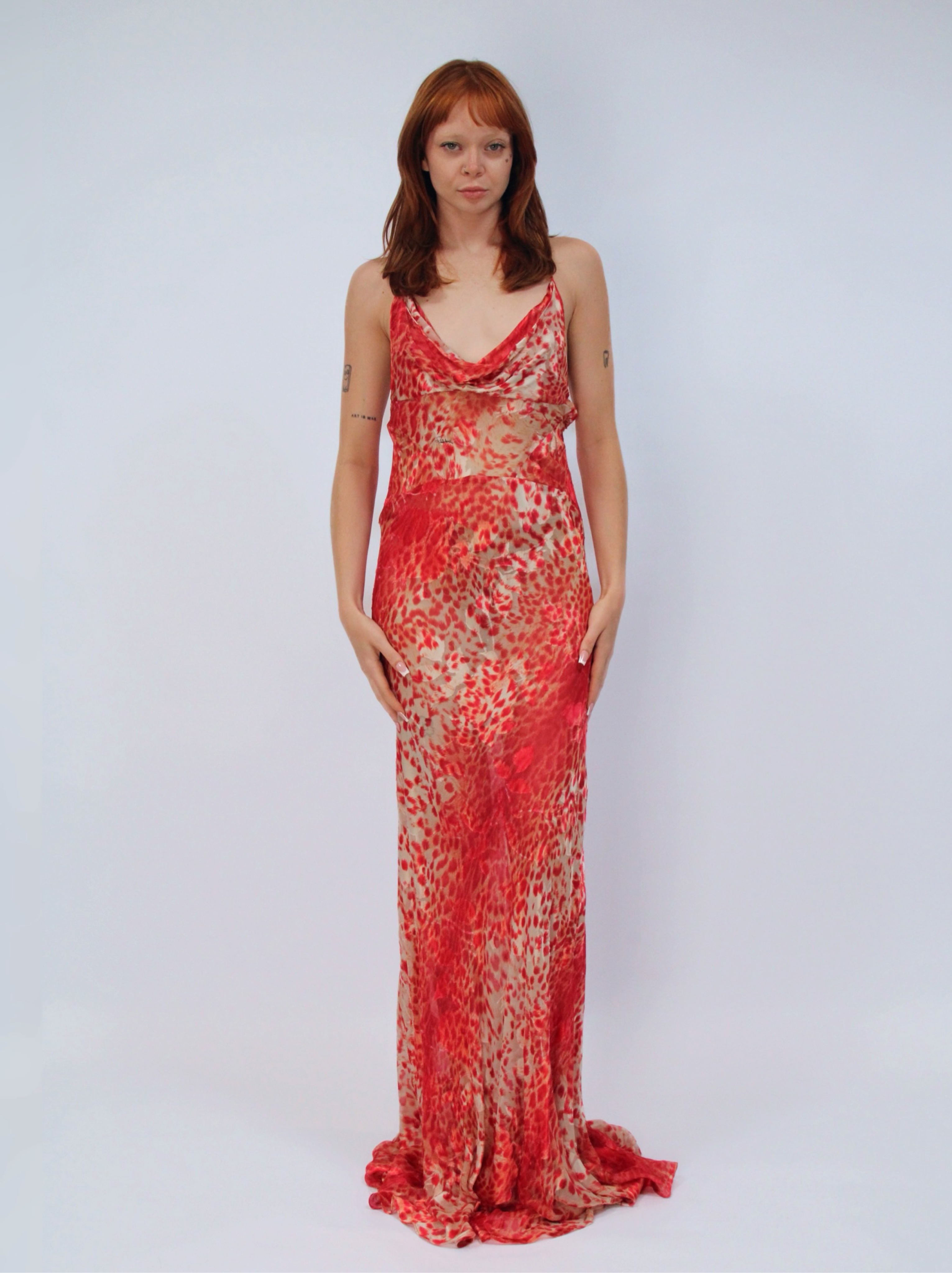 Roberto Cavalli S/S 2025 Archive Vault Collection Jaguar Skin Dress