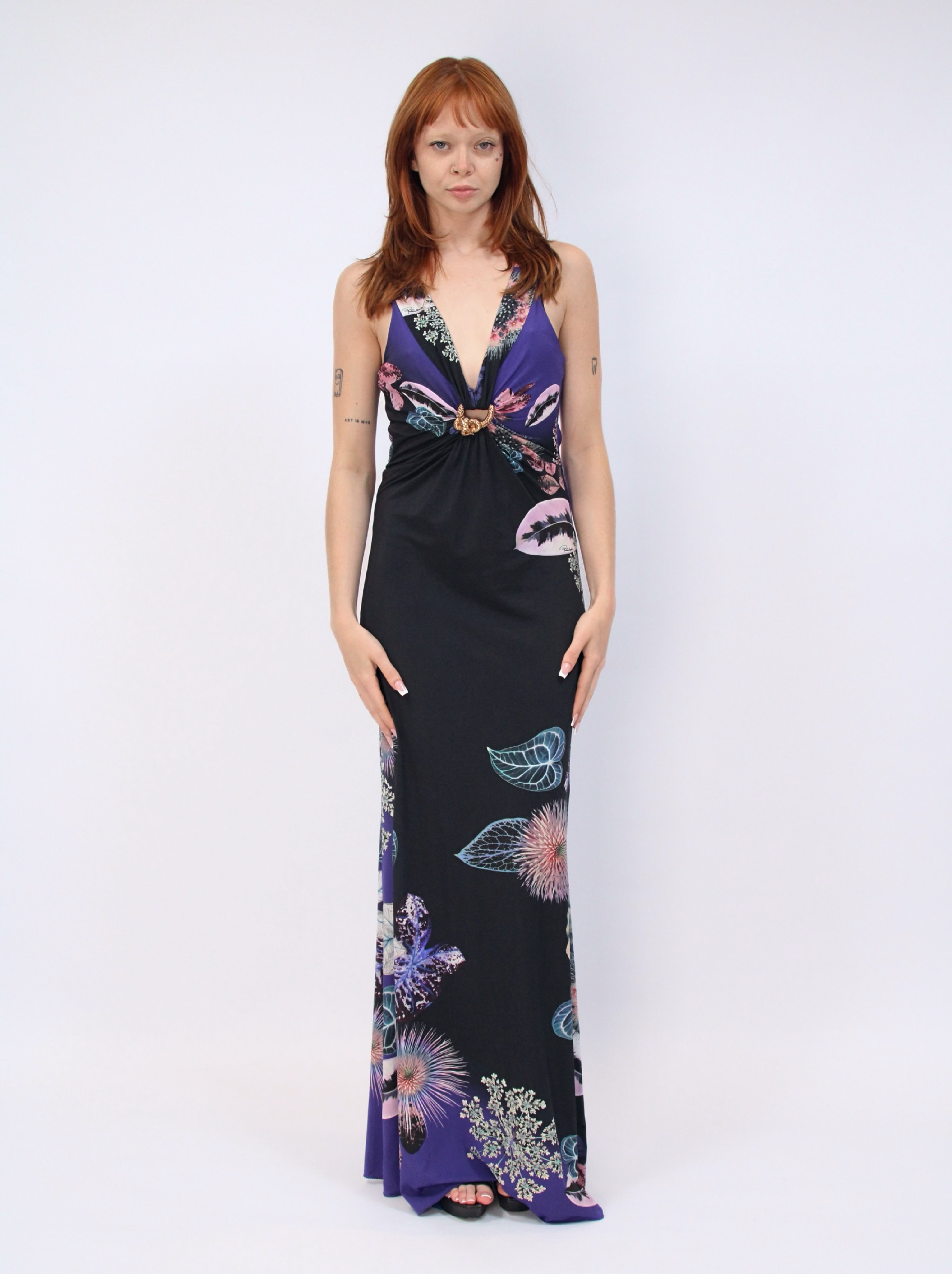 Roberto Cavalli Floral Print Dress