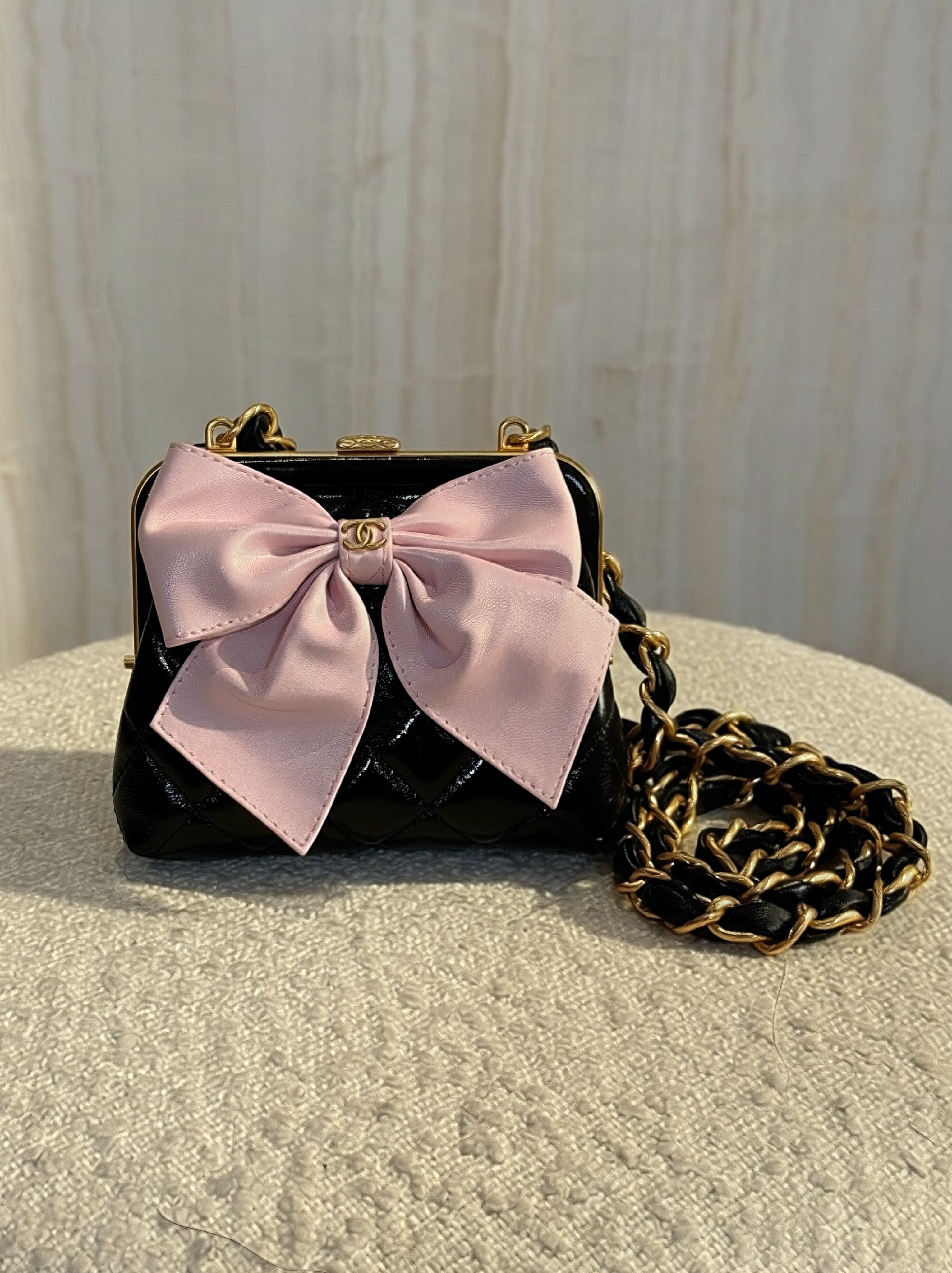 Chanel 2024 Mini CC Bow Clutch from the 24A collection