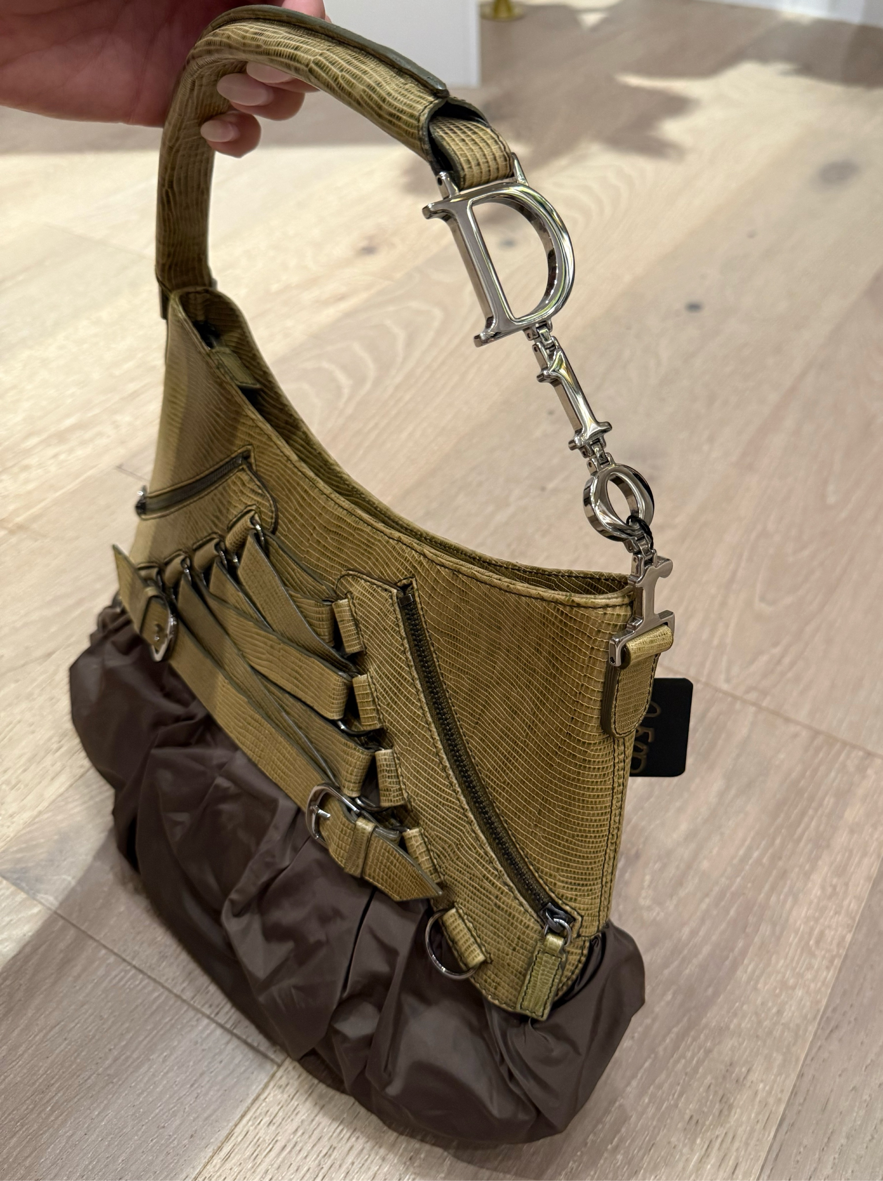 DIOR GALLIANO 2000’s Lizard Corset Hobo Bag