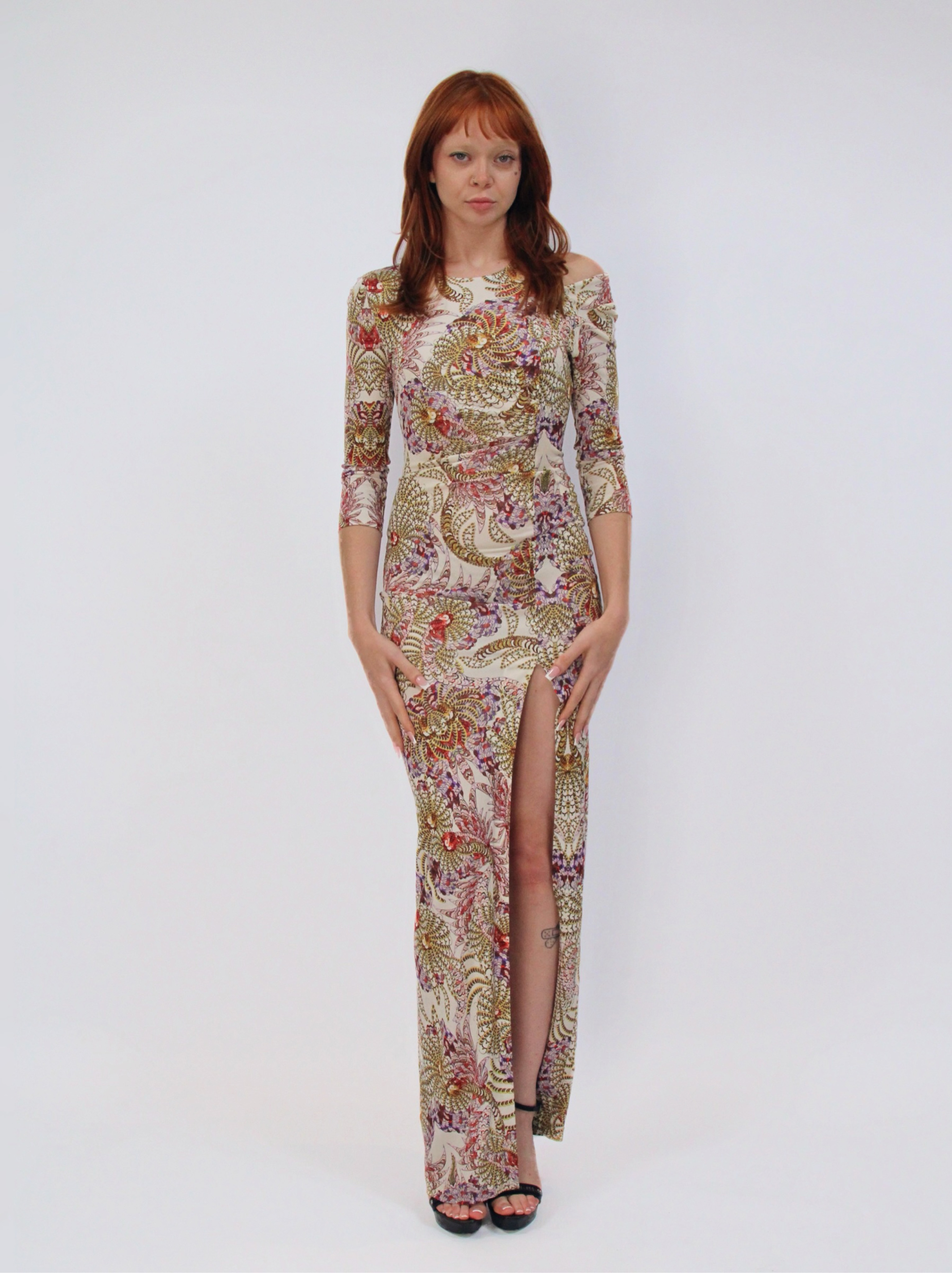Roberto Cavalli Just Cavalli Cut Out Maxi Dress