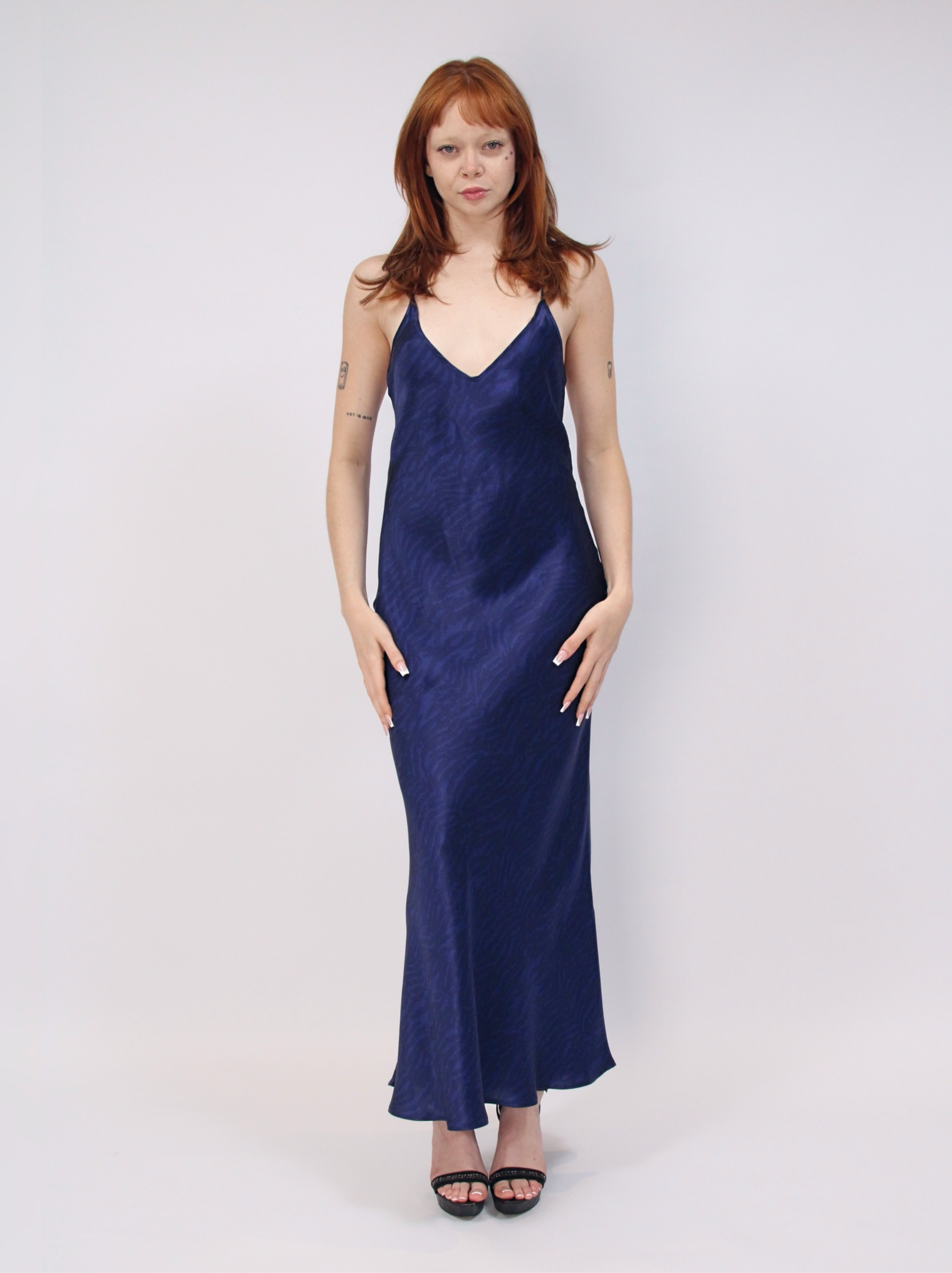 Roberto Cavalli Silk Zebra Gown