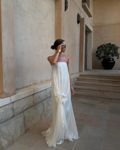 rat and boa white dress & Ophelia Gown in Cut from light Ophelia Dress White