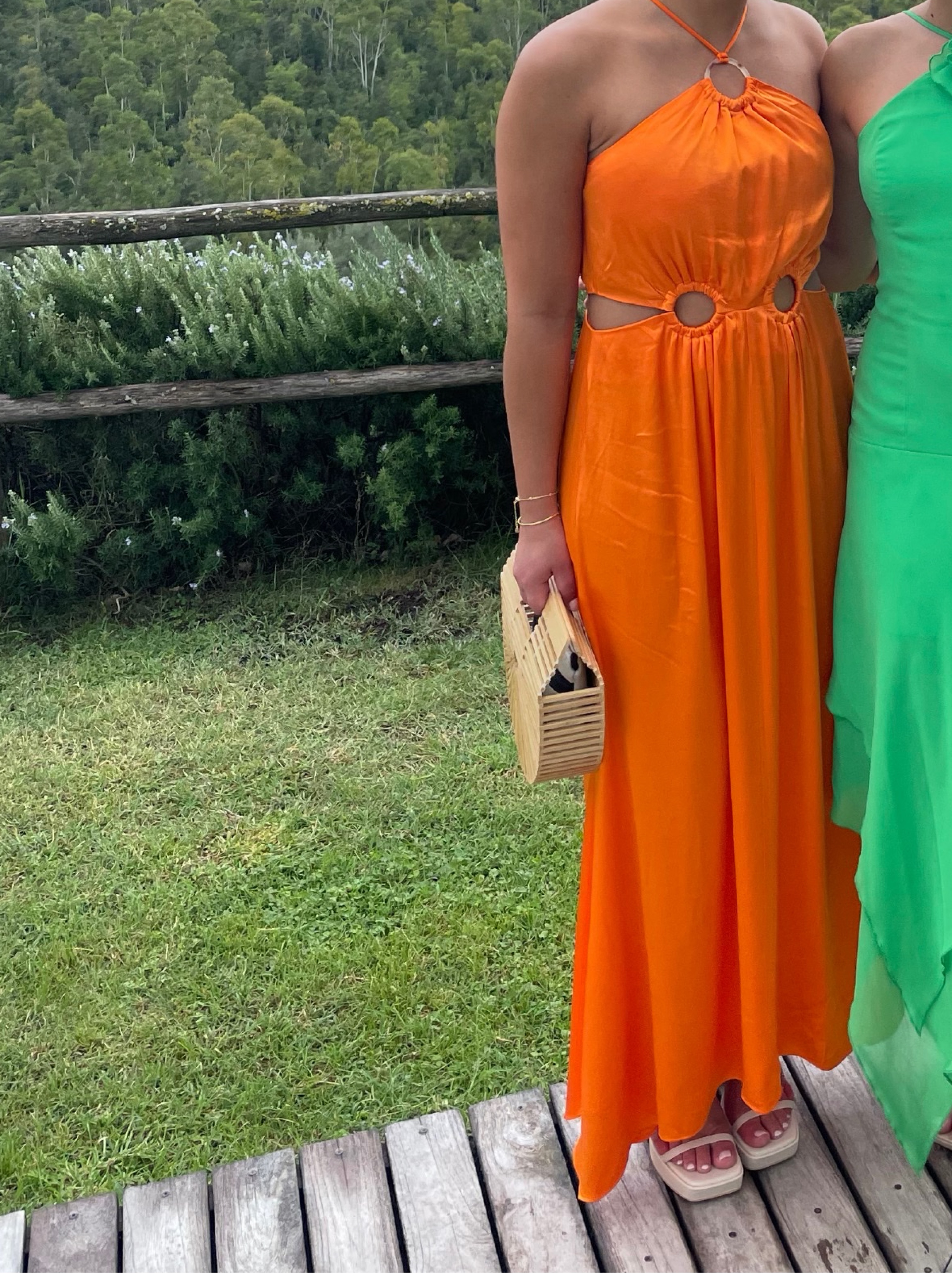 elliatt visitant maxi dress ELLIATT Visitant Maxi Dress in Papaya